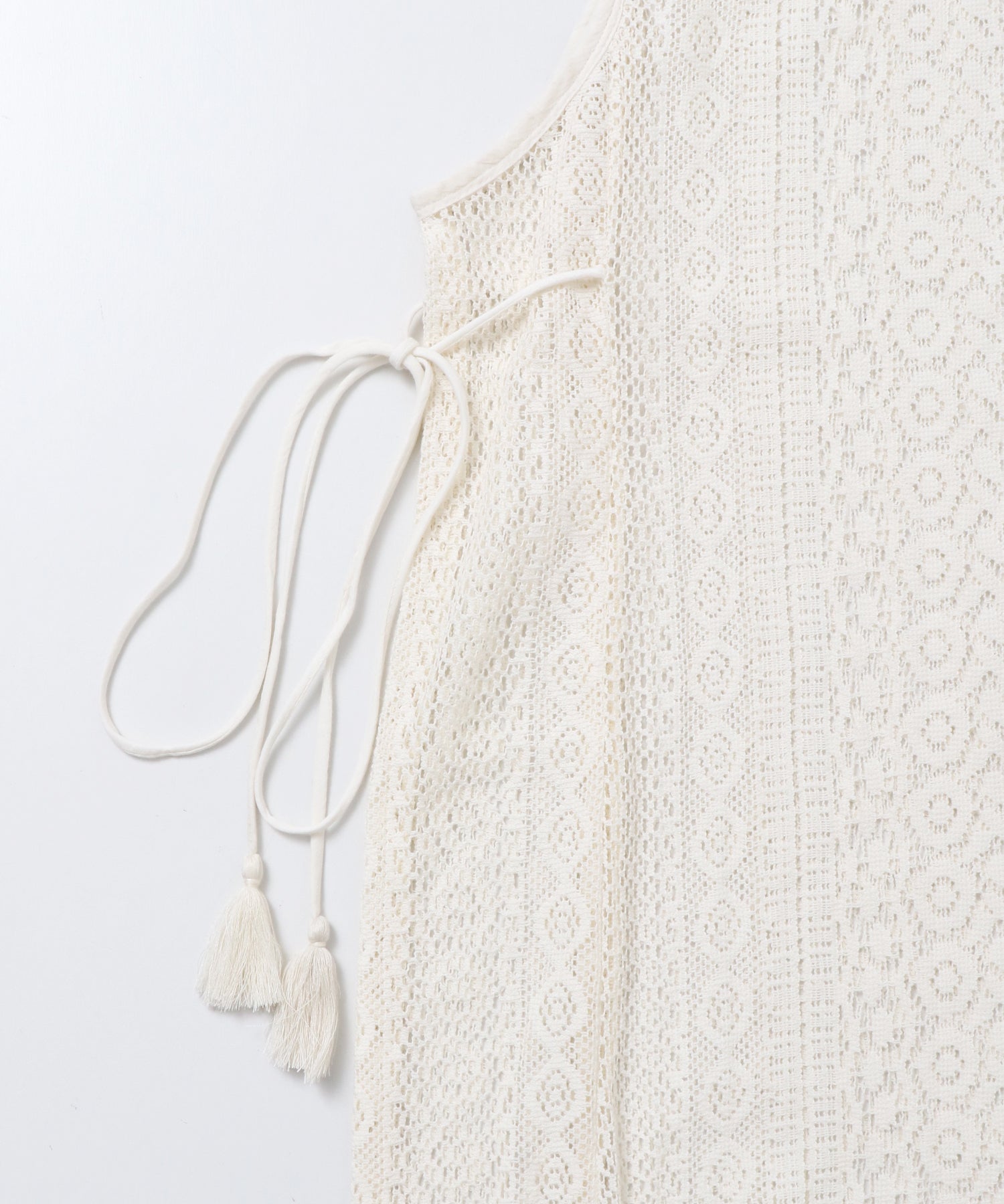 LACE LONG GILET