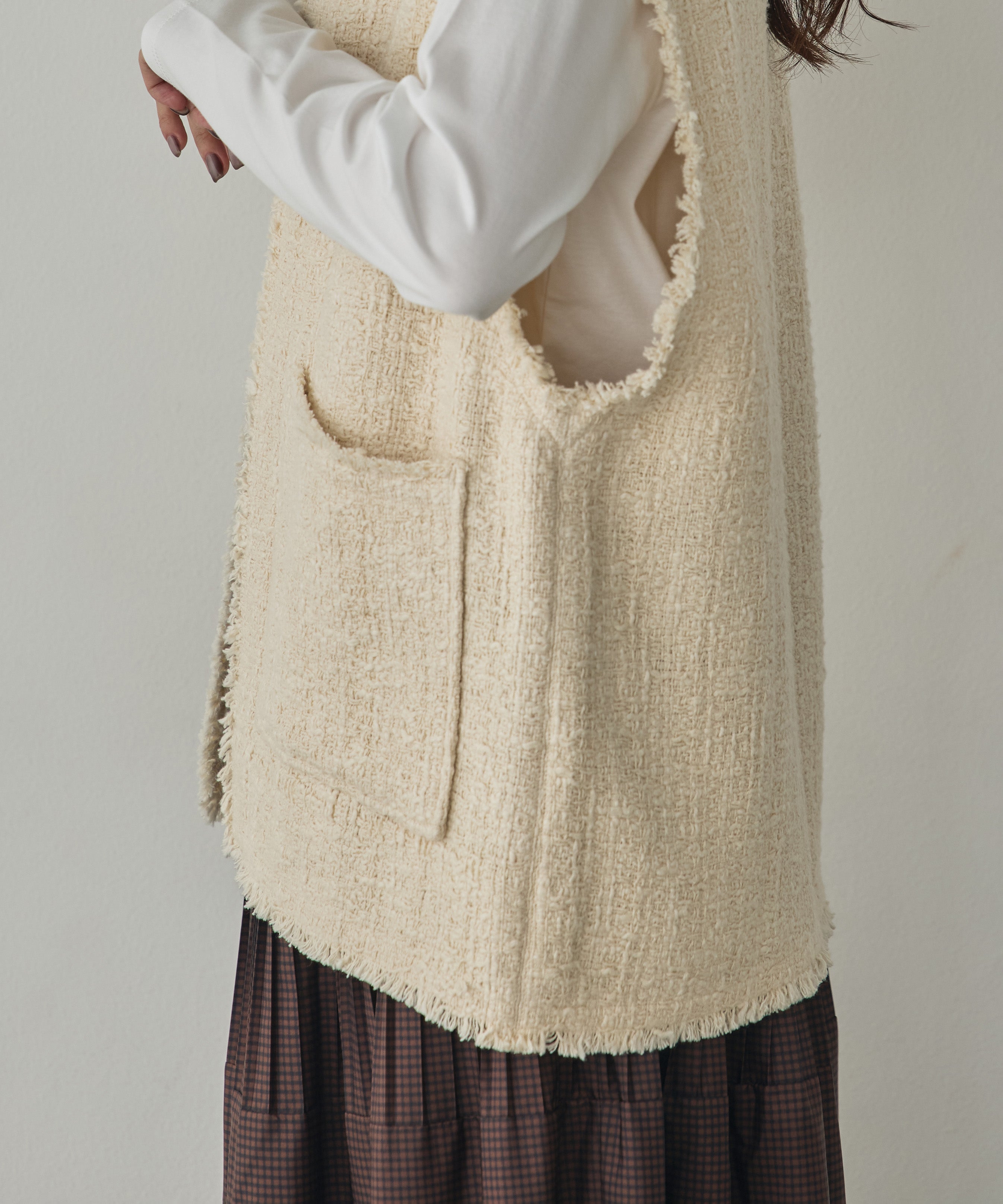 HEAVY SLUB TWEED VEST