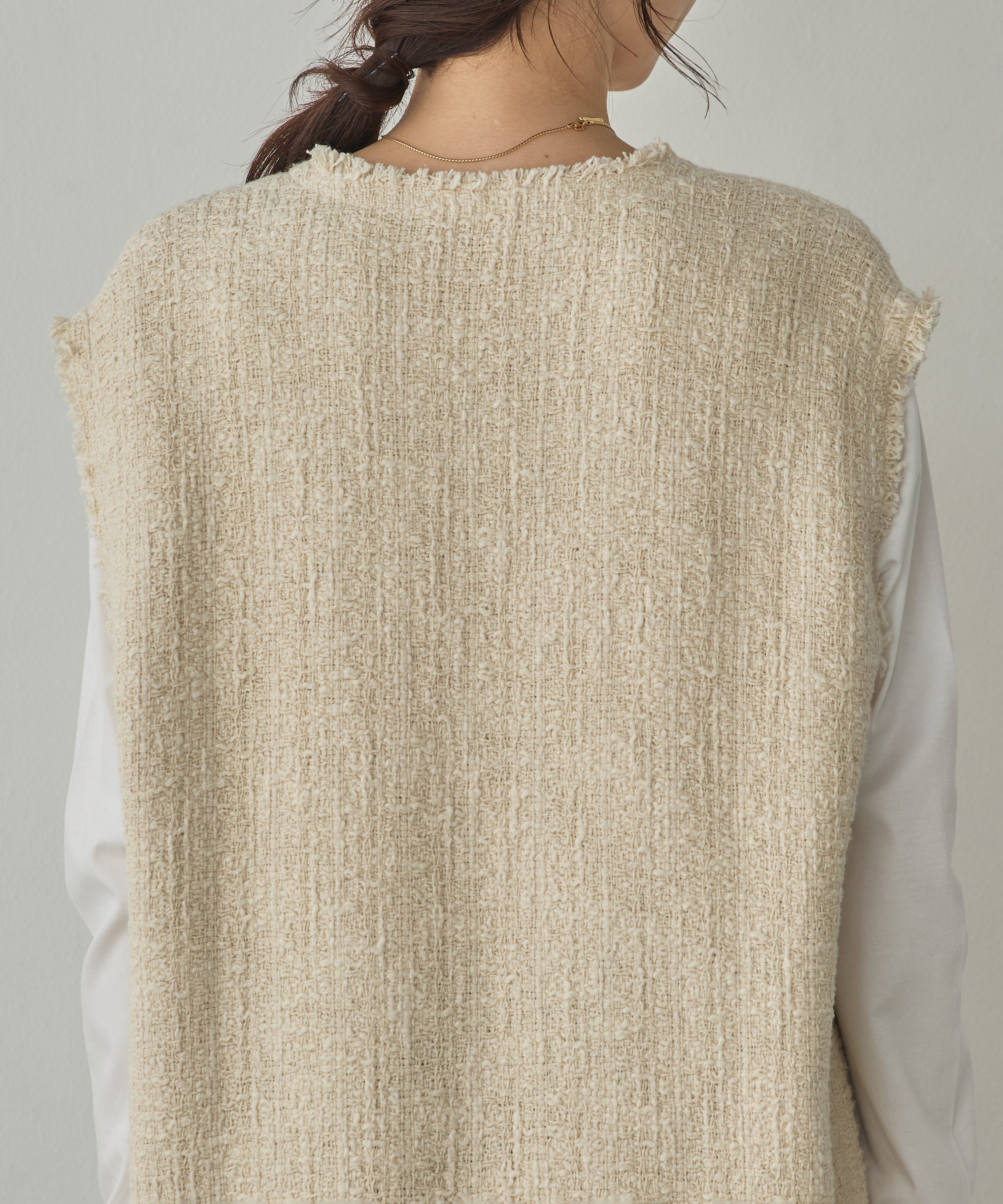 HEAVY SLUB TWEED VEST