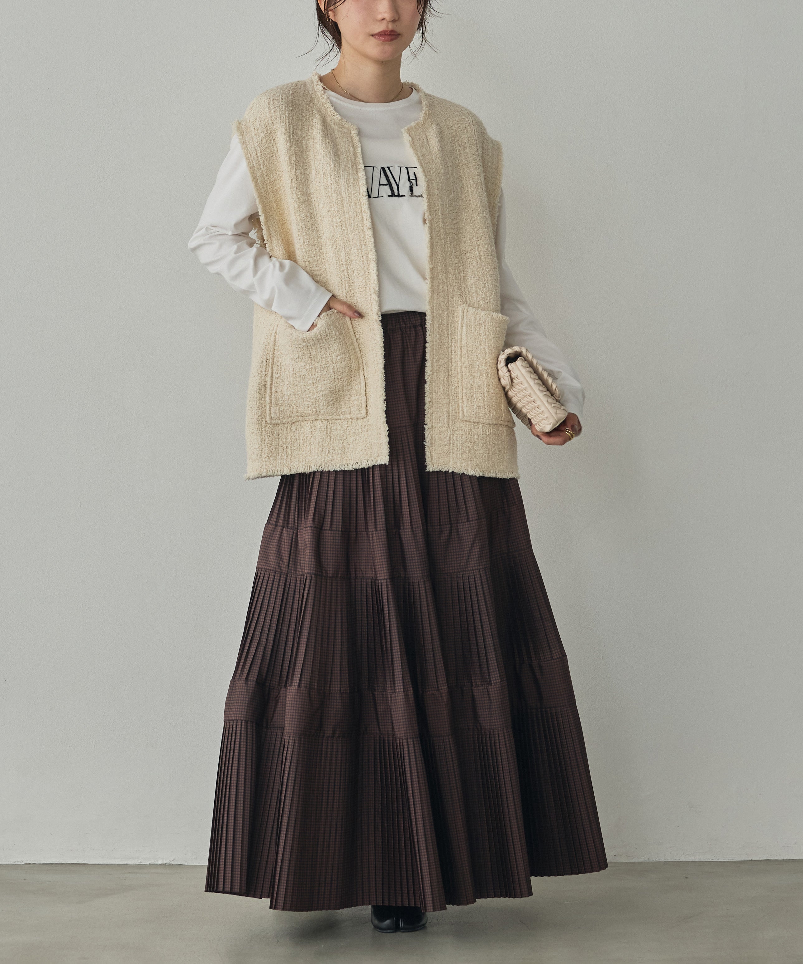HEAVY SLUB TWEED VEST
