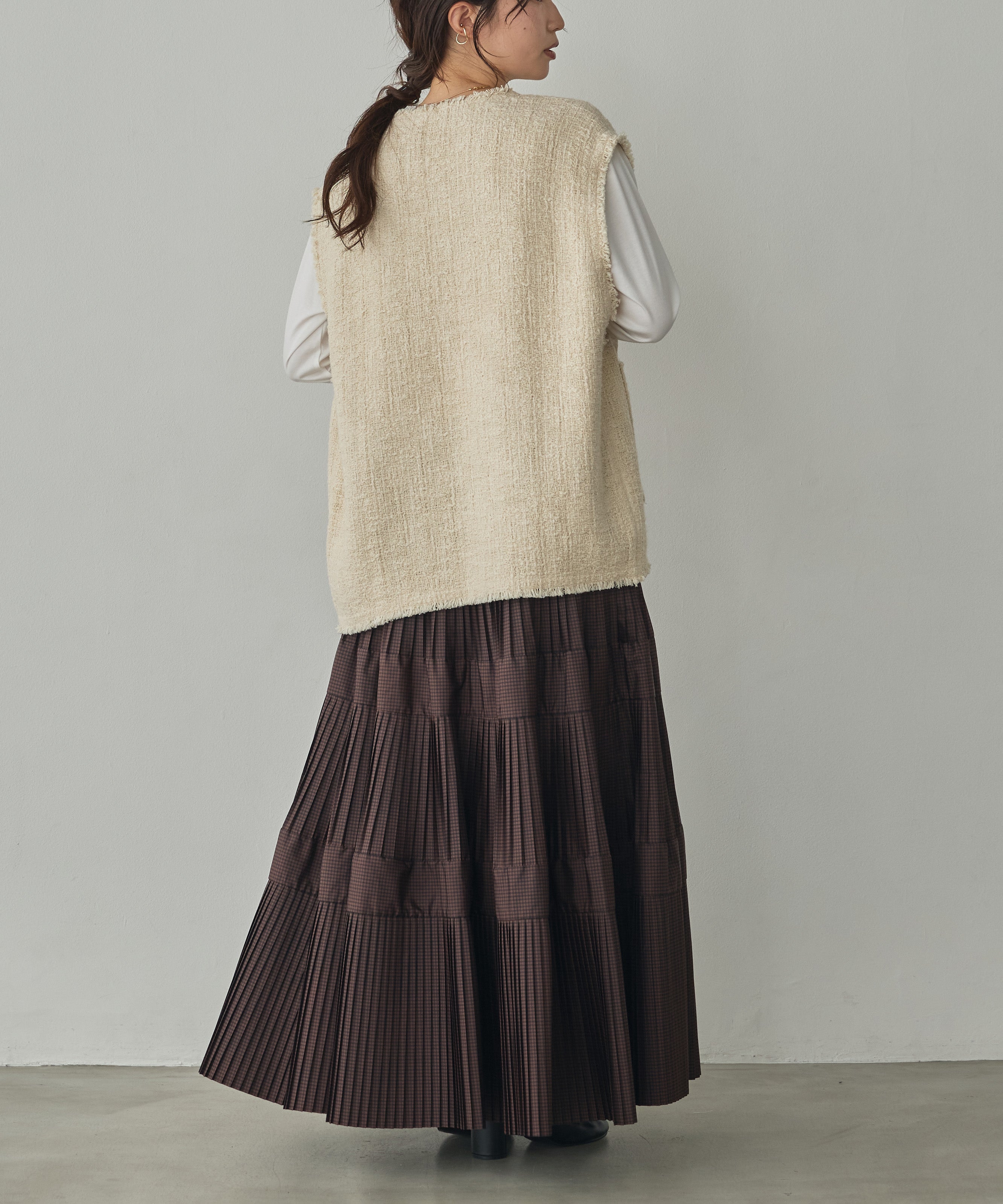 HEAVY SLUB TWEED VEST
