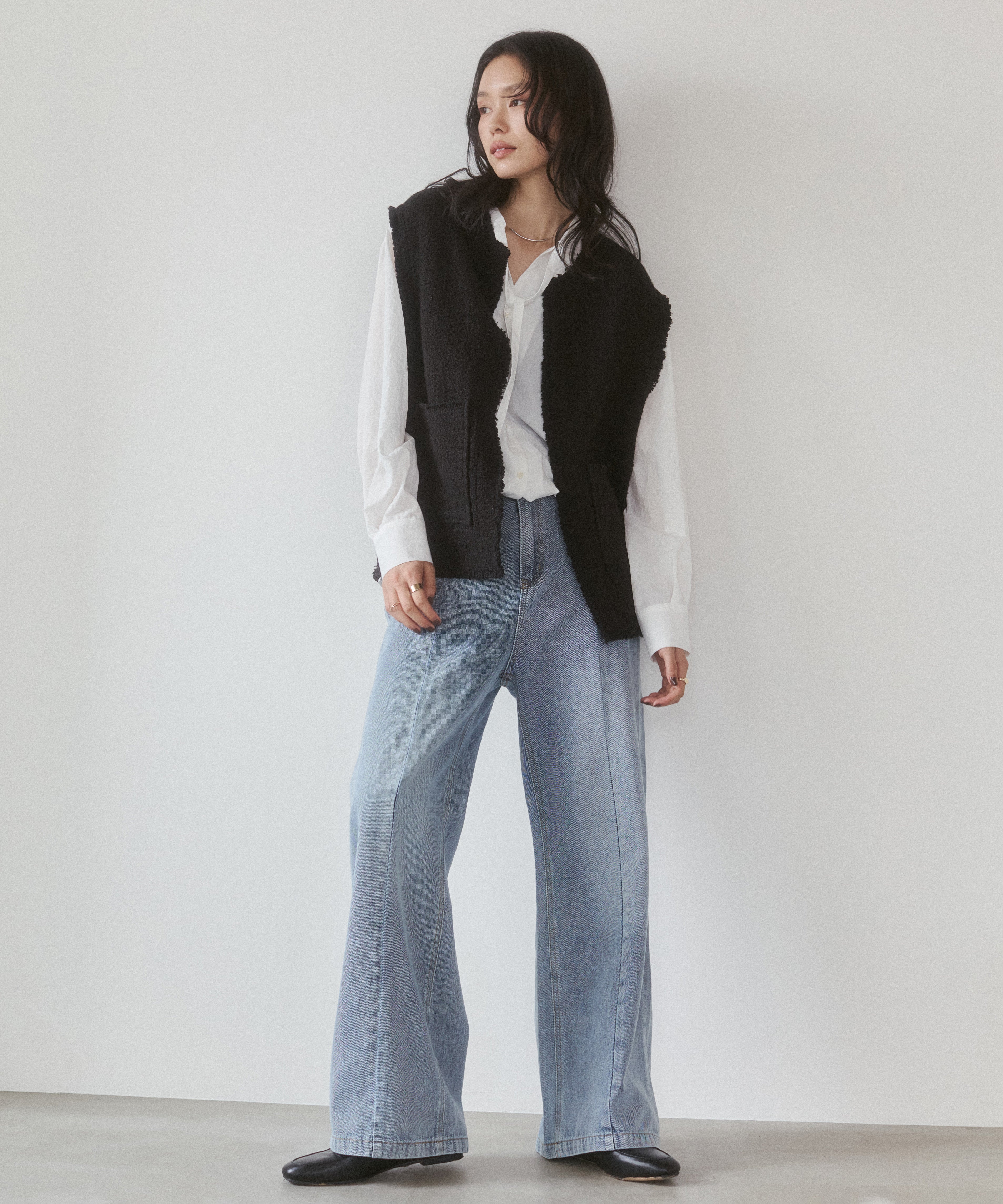 HEAVY SLUB TWEED VEST