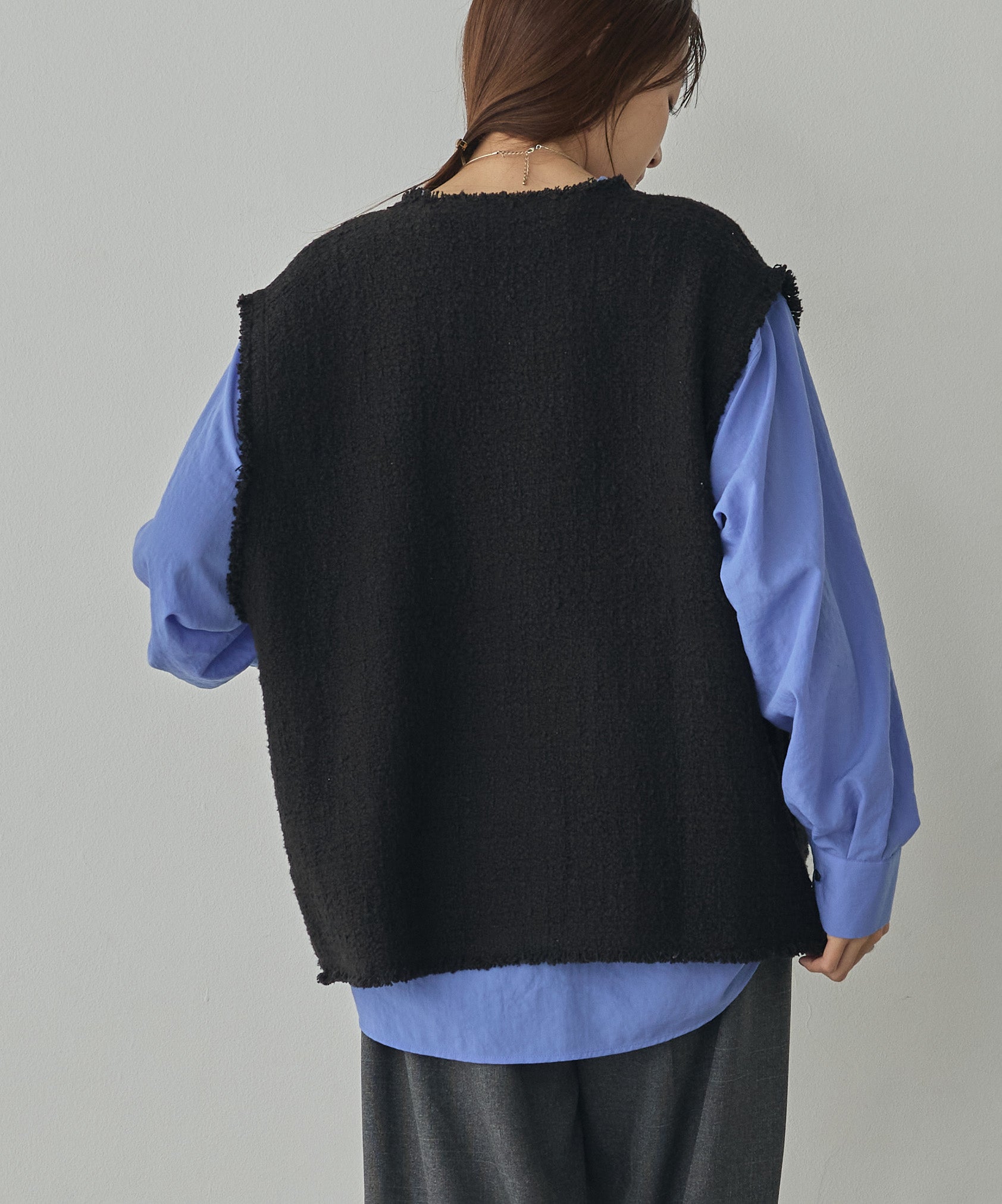 HEAVY SLUB TWEED VEST