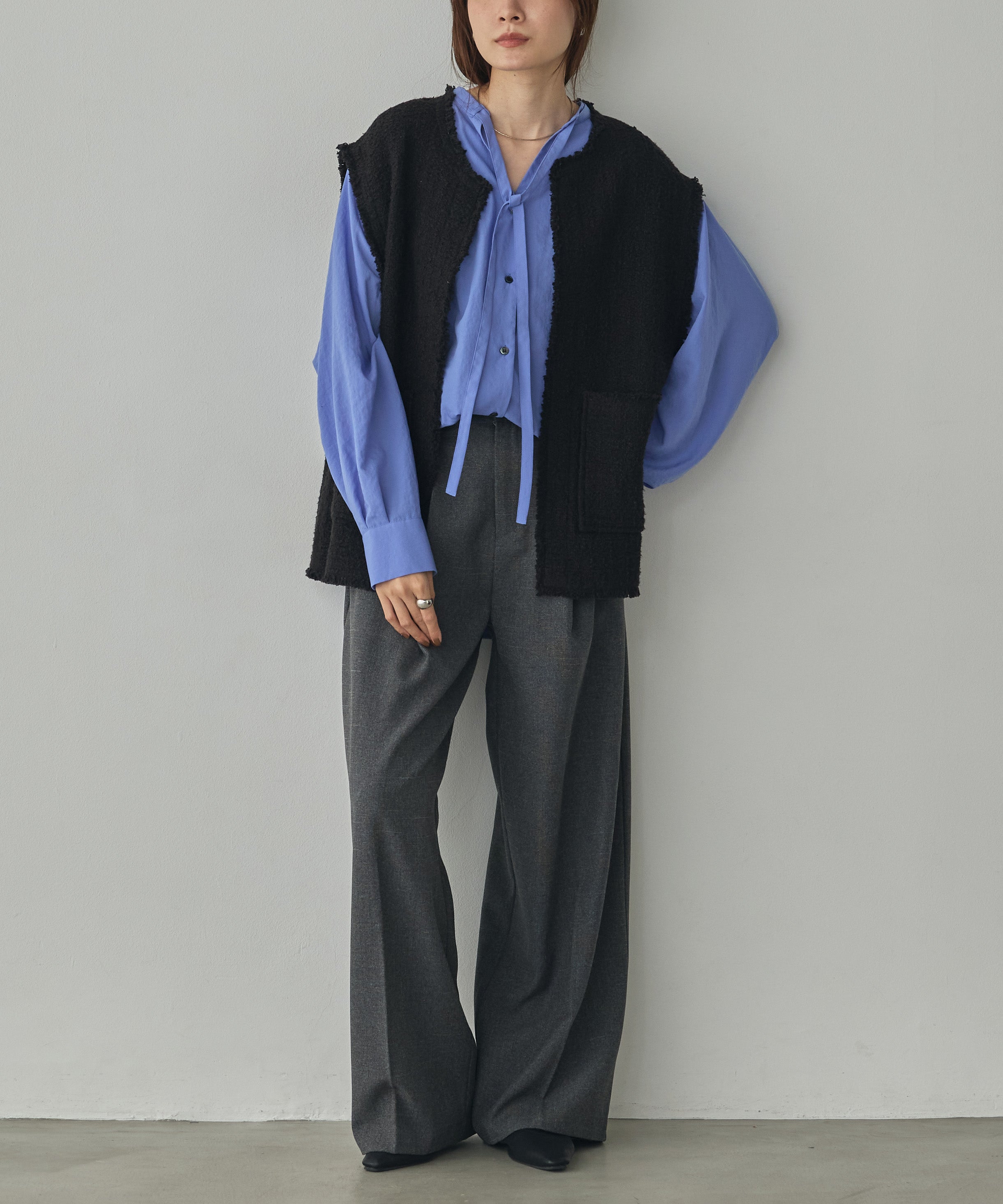 HEAVY SLUB TWEED VEST