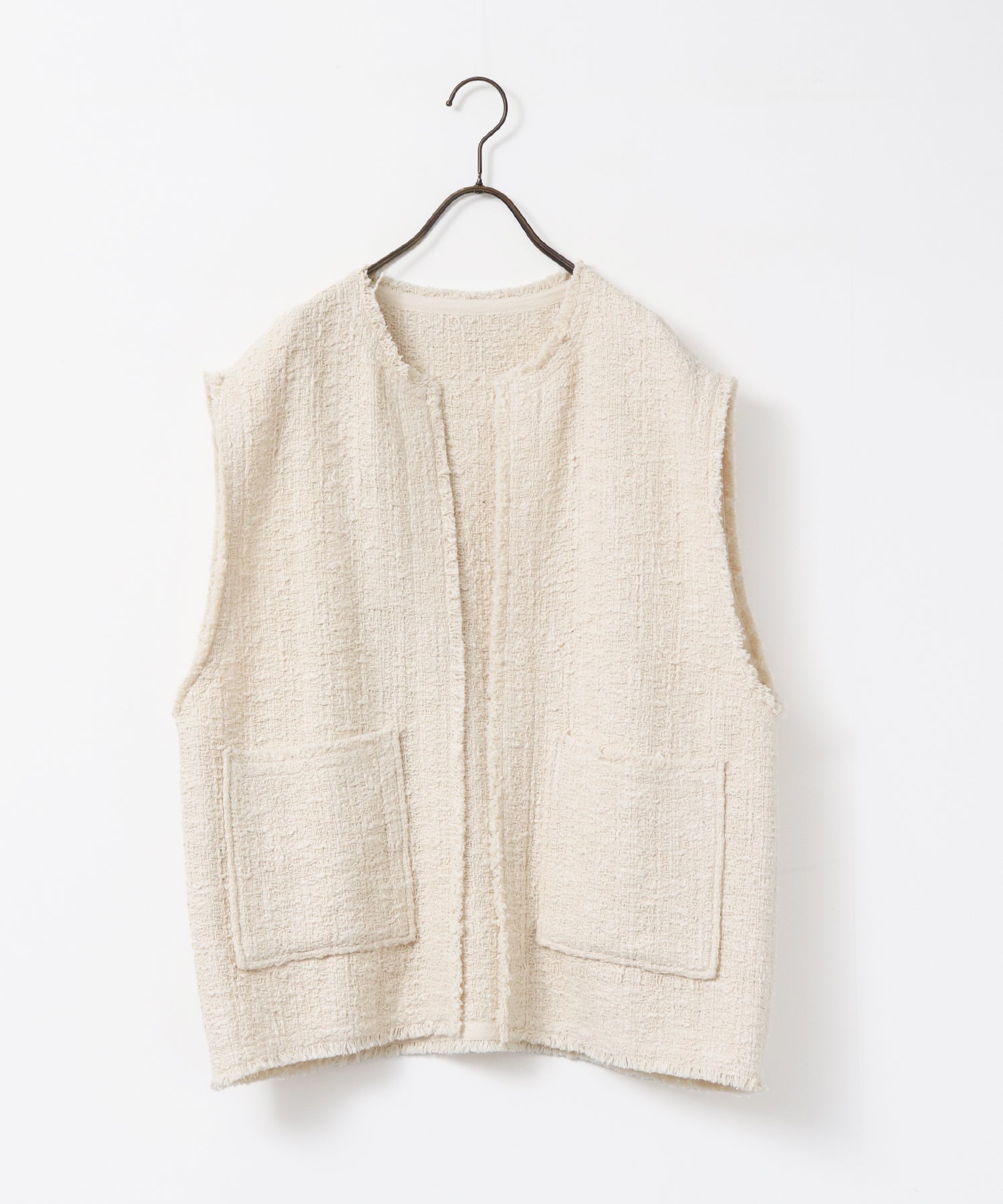 HEAVY SLUB TWEED VEST