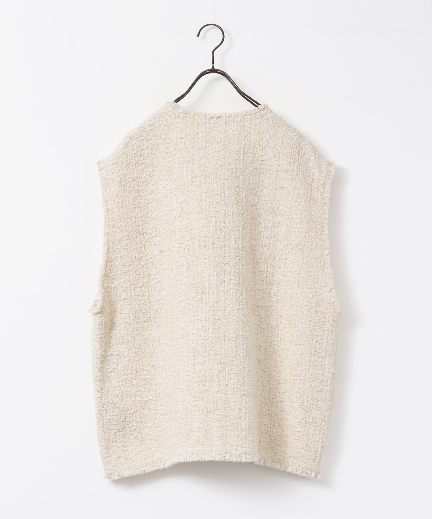 HEAVY SLUB TWEED VEST