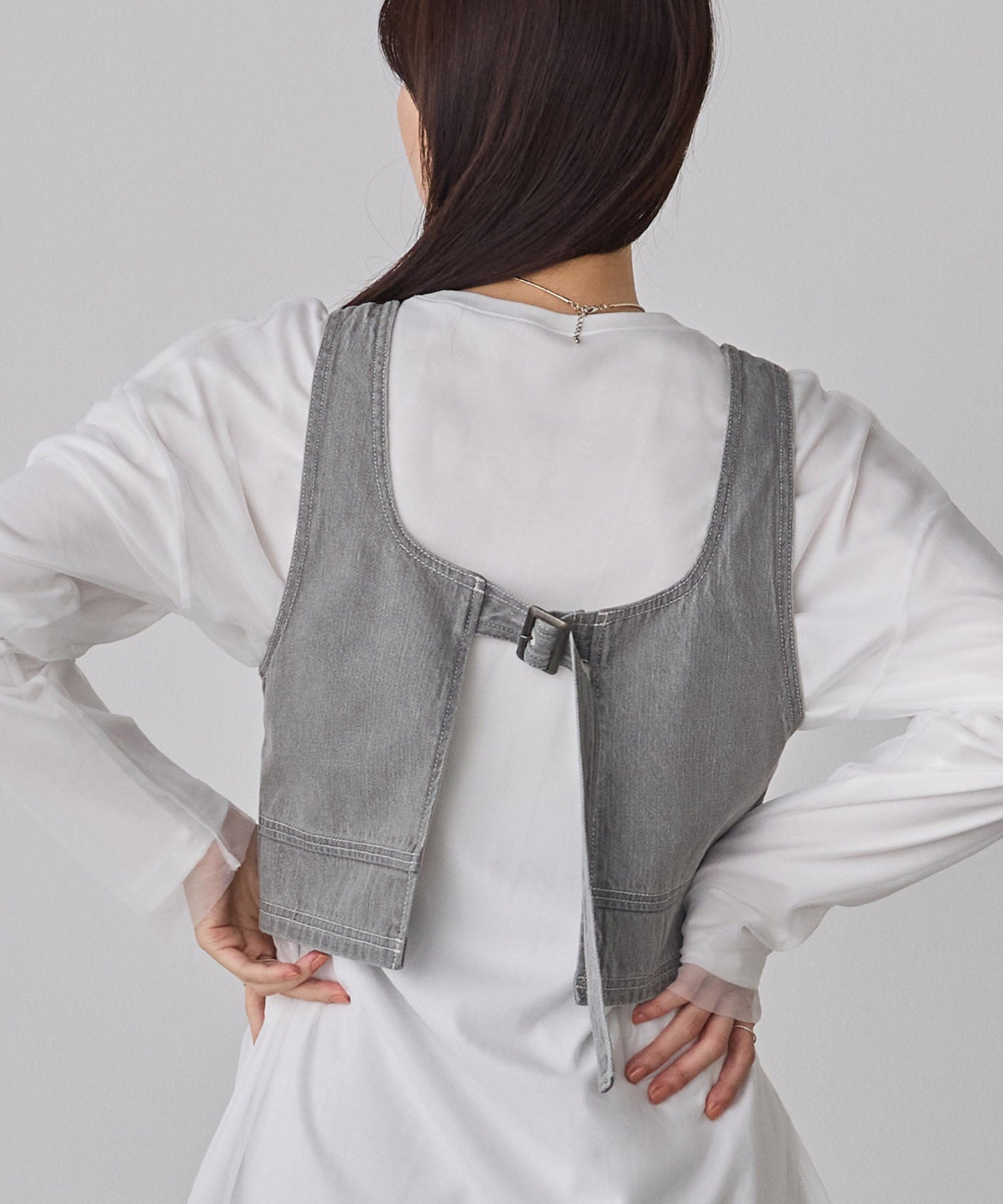 [LIMITED] SLAB DENIM BUSTIER