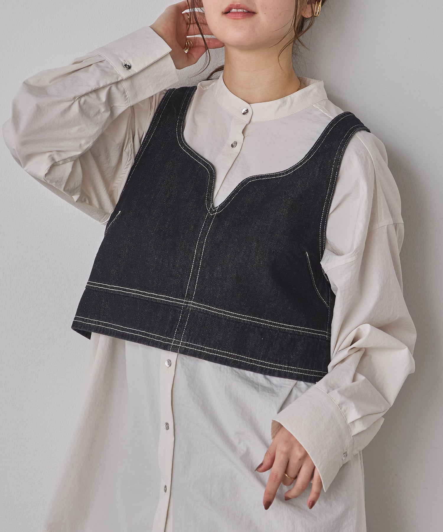 [LIMITED] SLAB DENIM BUSTIER