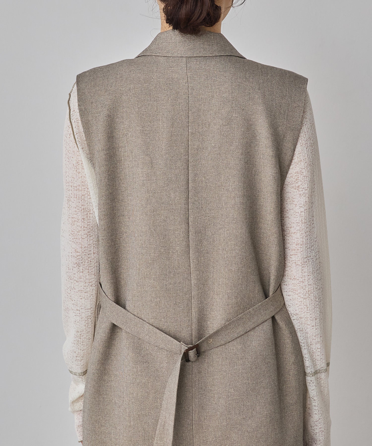 [LIMITED] [SETUP] HEATHER TONE MIDI GILET