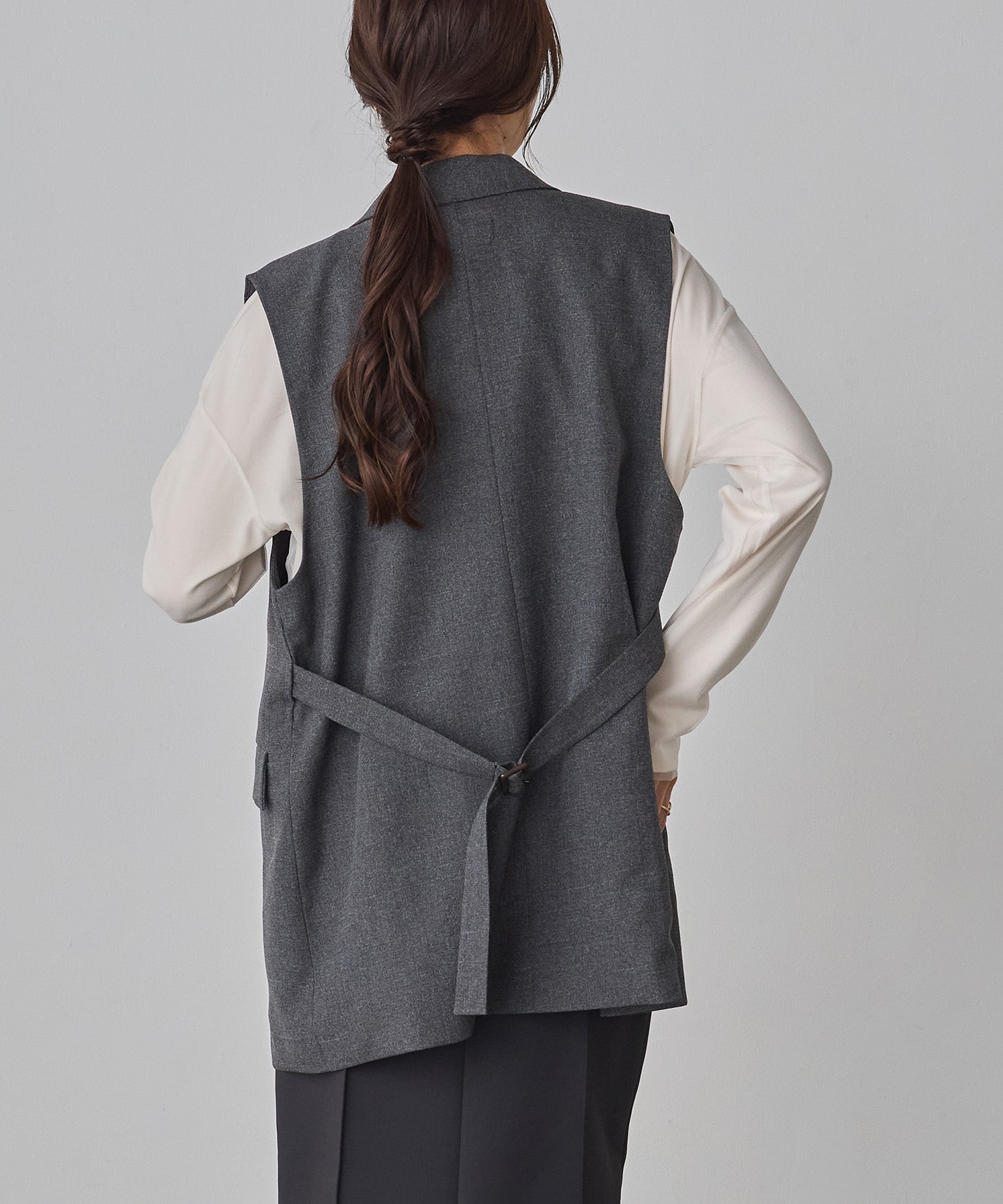 [LIMITED] [SETUP] HEATHER TONE MIDI GILET