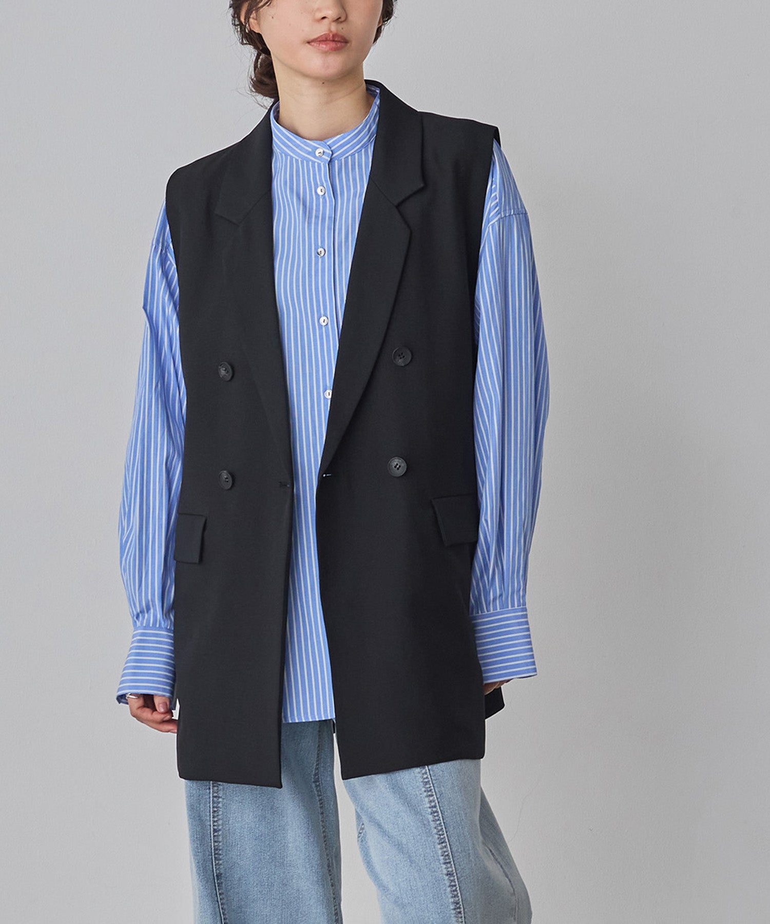 [LIMITED] [SETUP] HEATHER TONE MIDI GILET