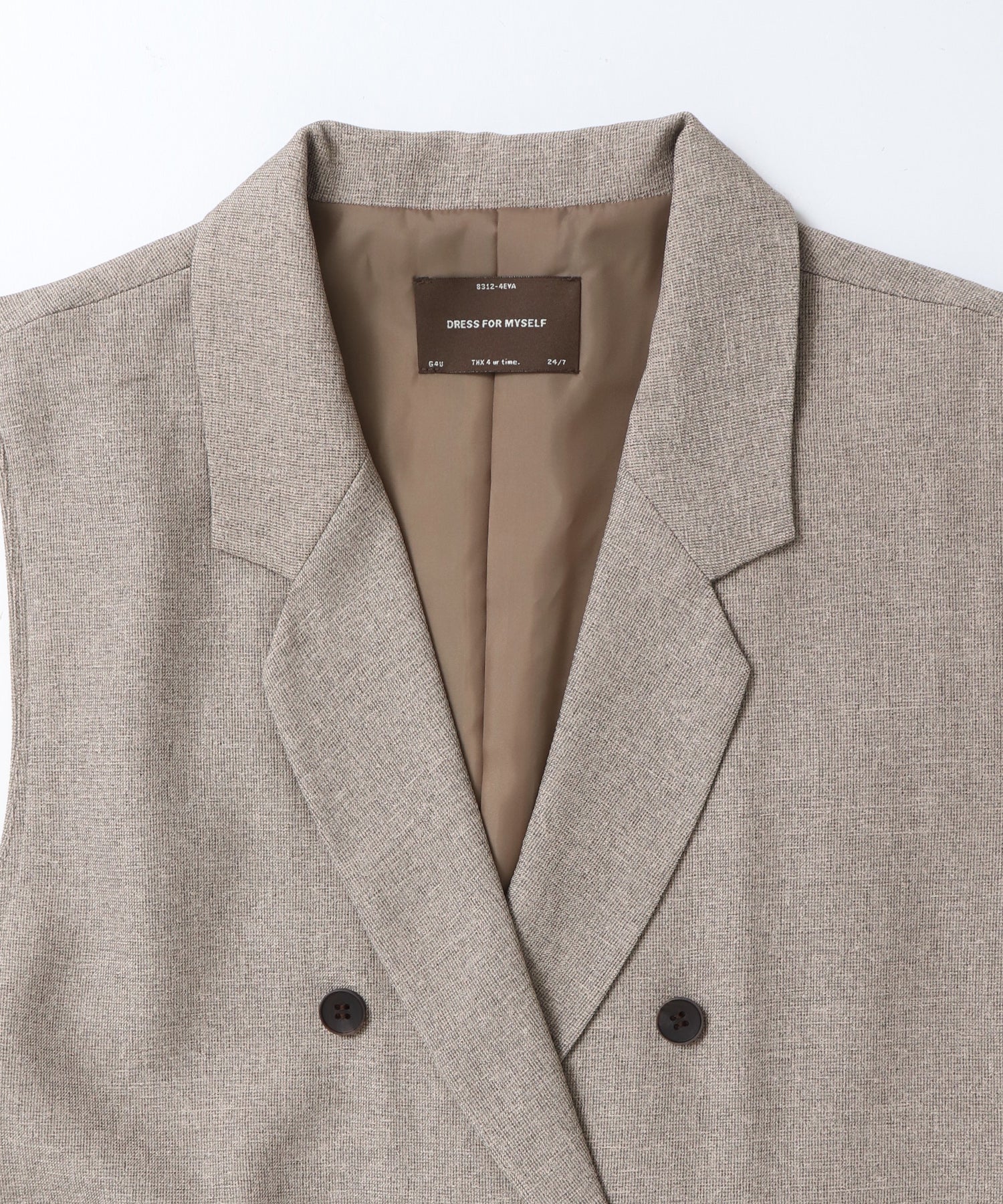 [LIMITED] [SETUP] HEATHER TONE MIDI GILET