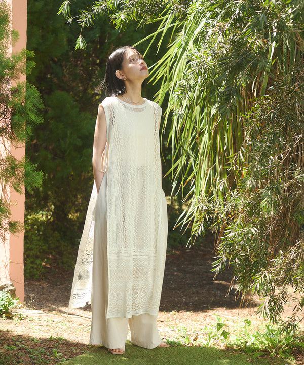 Lace Layered Sleeveless Dress