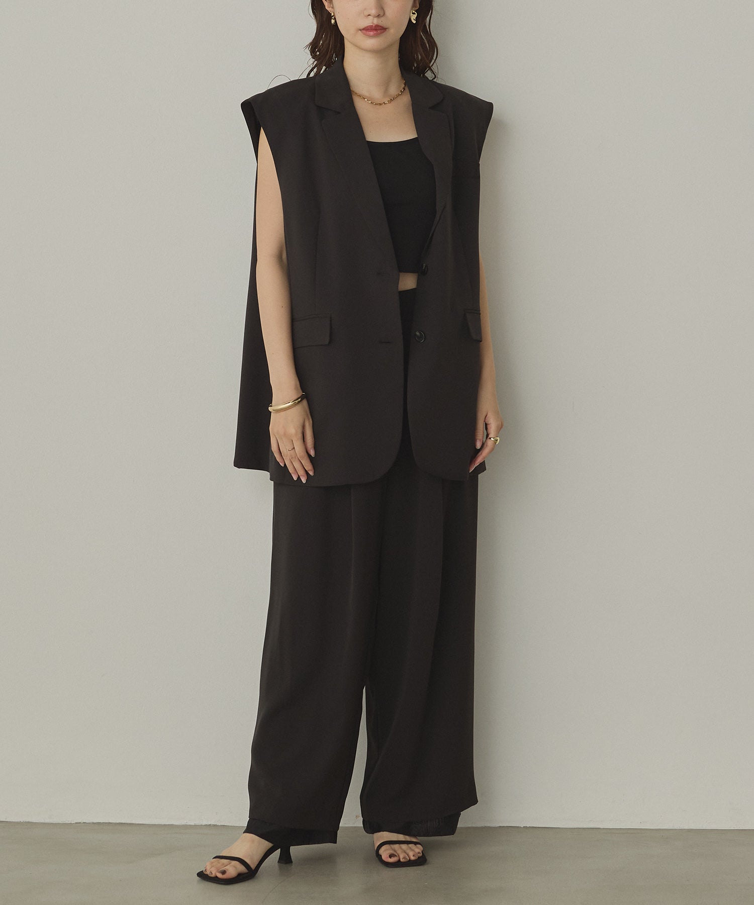 POLY TWILL BACK FASTENER VEST