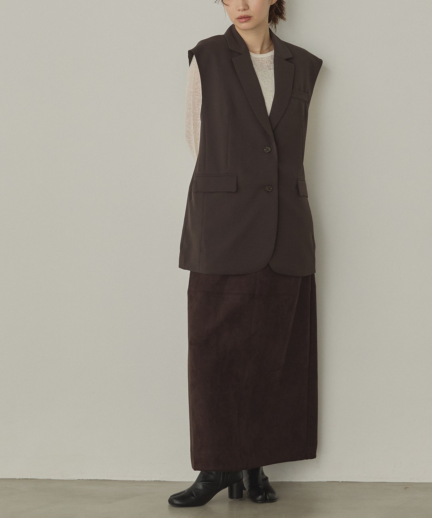 POLY TWILL BACK FASTENER VEST