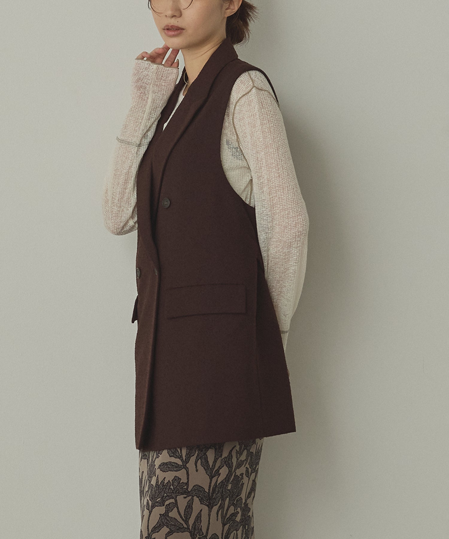 TWEED MIDI VEST