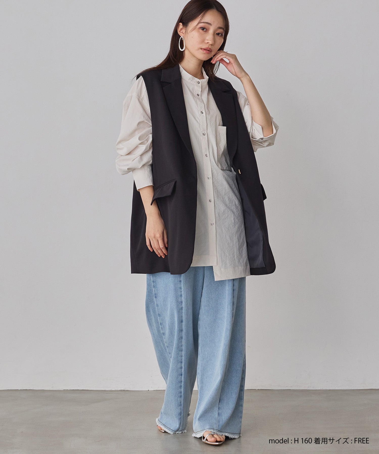 POLYRAYON BUCK COCOON GILET