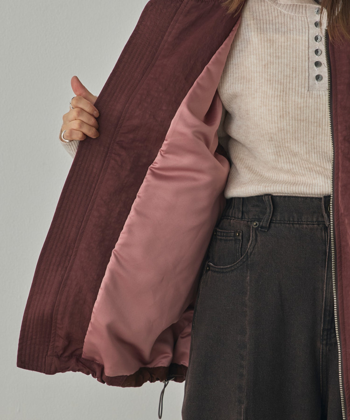 SUBTLE COLOURWAY NYLON MA-1 WAISTCOAT