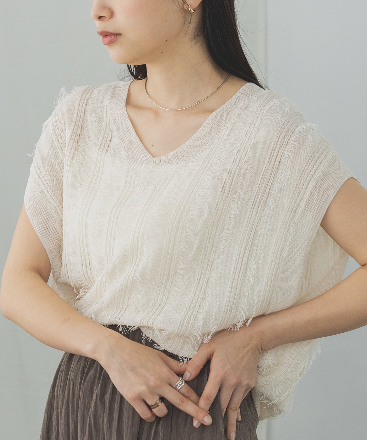 フリンジニットベスト – hunch 