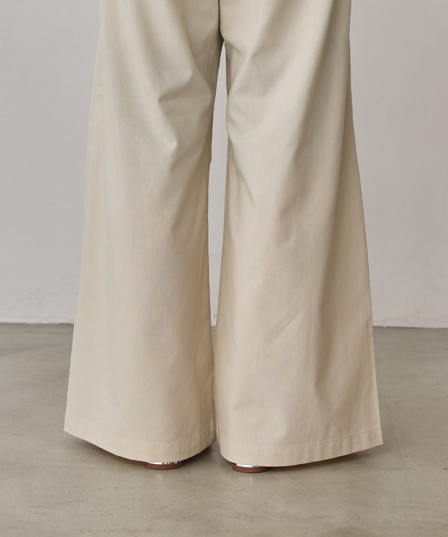 《PRE-ORDER》FRENCH LINEN WIDE-LEG PANTS