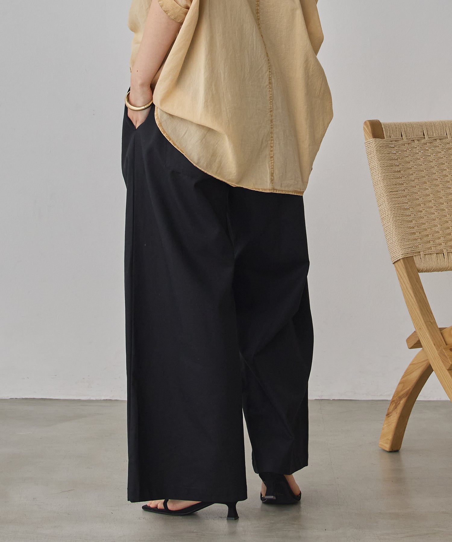 《PRE-ORDER》FRENCH LINEN WIDE-LEG PANTS