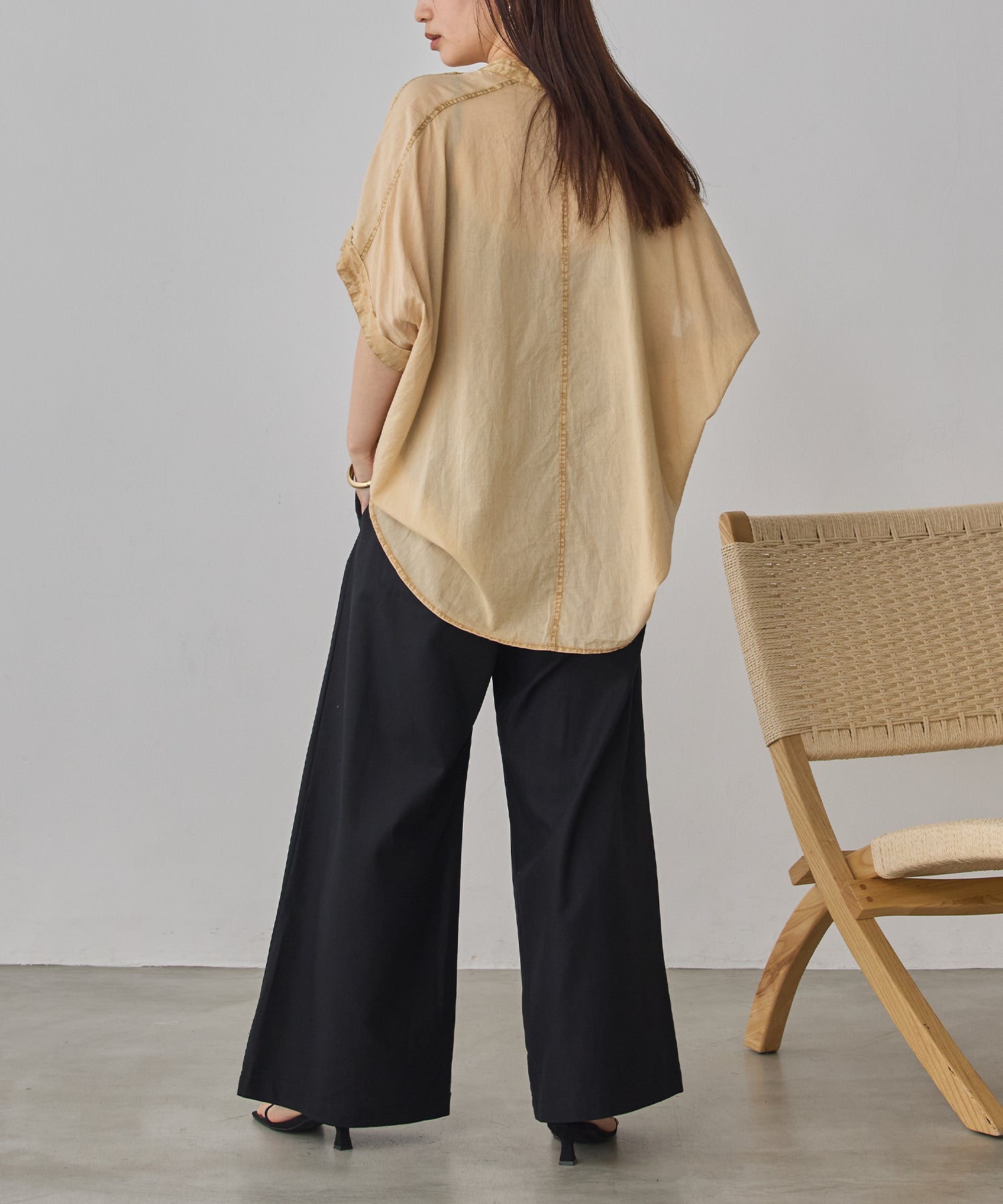 《PRE-ORDER》FRENCH LINEN WIDE-LEG PANTS