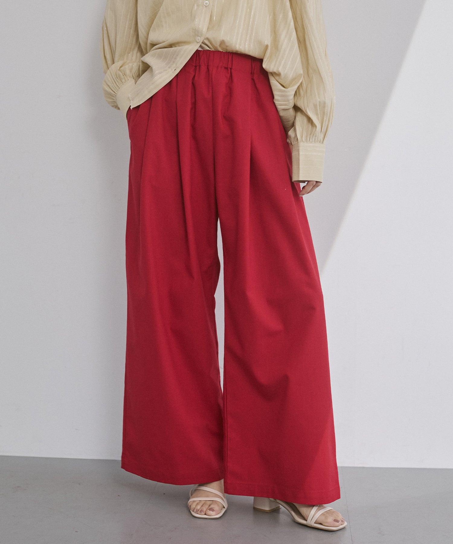 《PRE-ORDER》FRENCH LINEN WIDE-LEG PANTS