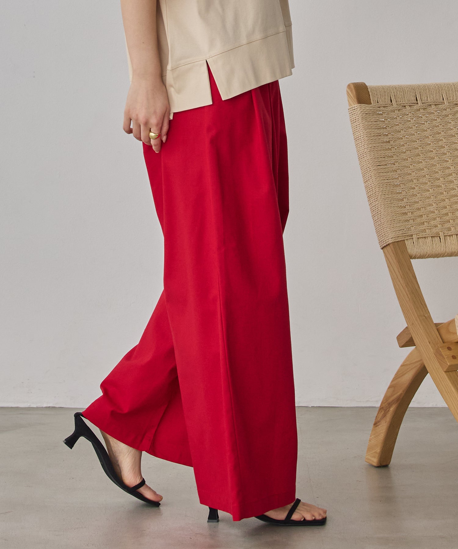 《PRE-ORDER》FRENCH LINEN WIDE-LEG PANTS