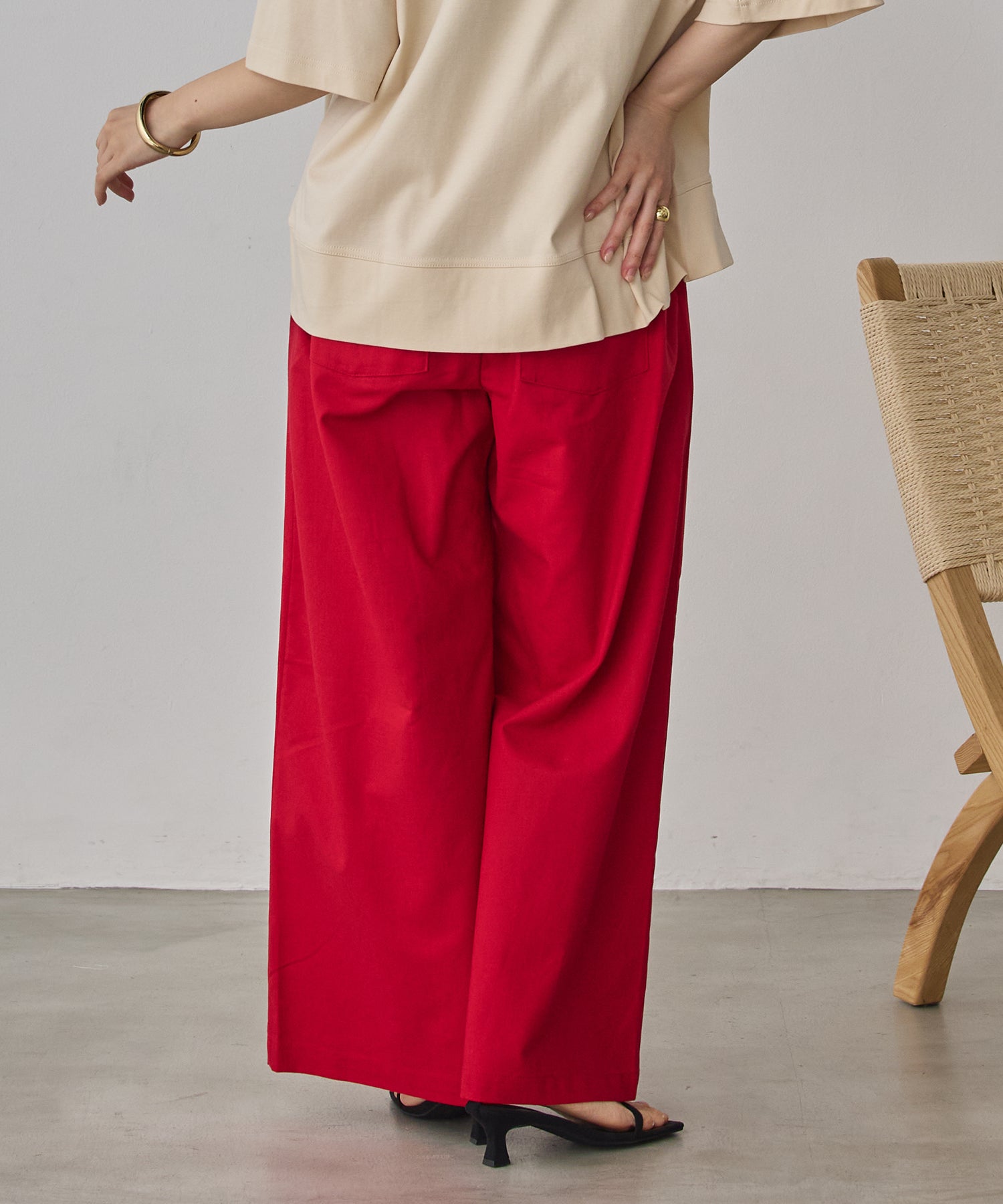 《PRE-ORDER》FRENCH LINEN WIDE-LEG PANTS