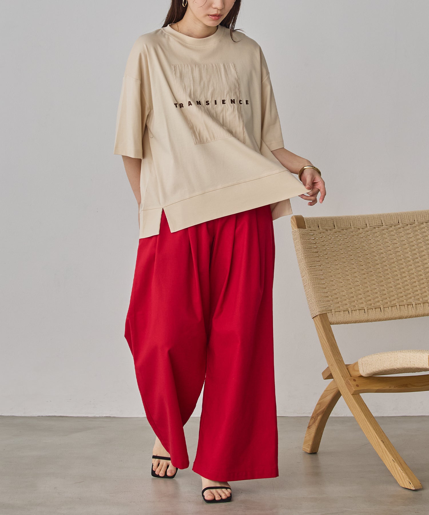 《PRE-ORDER》FRENCH LINEN WIDE-LEG PANTS