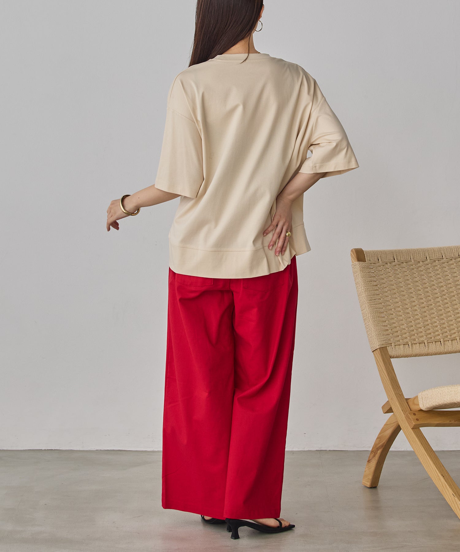 《PRE-ORDER》FRENCH LINEN WIDE-LEG PANTS