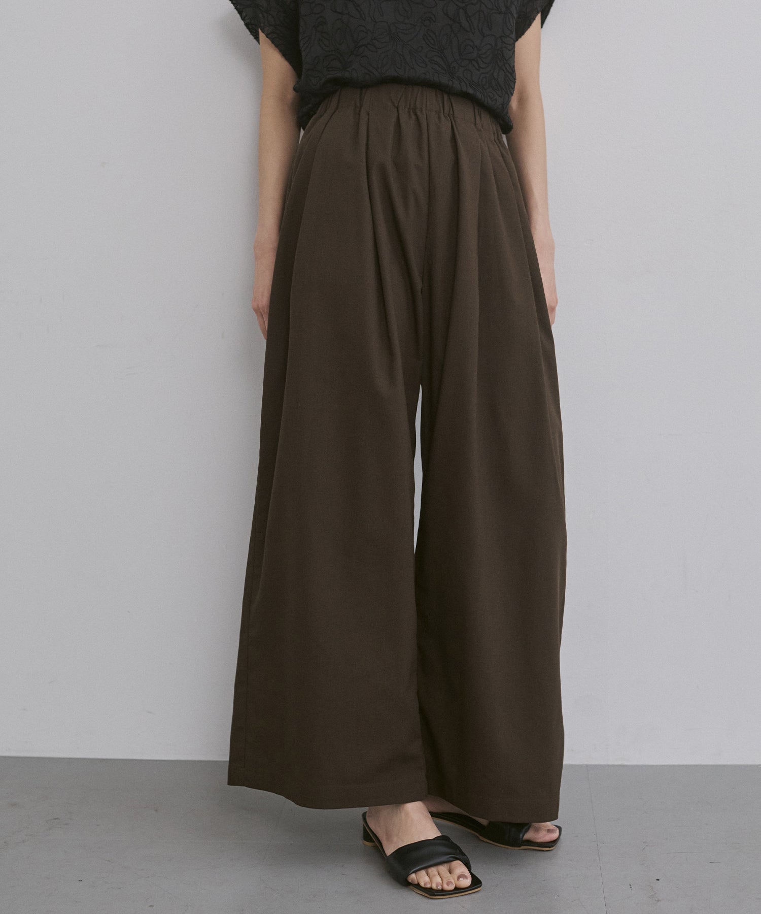 《PRE-ORDER》FRENCH LINEN WIDE-LEG PANTS