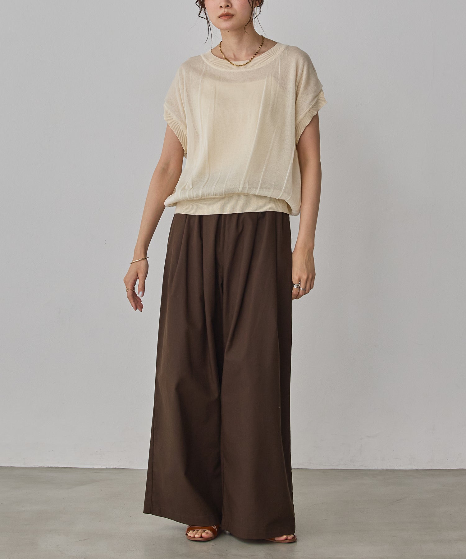 《PRE-ORDER》FRENCH LINEN WIDE-LEG PANTS