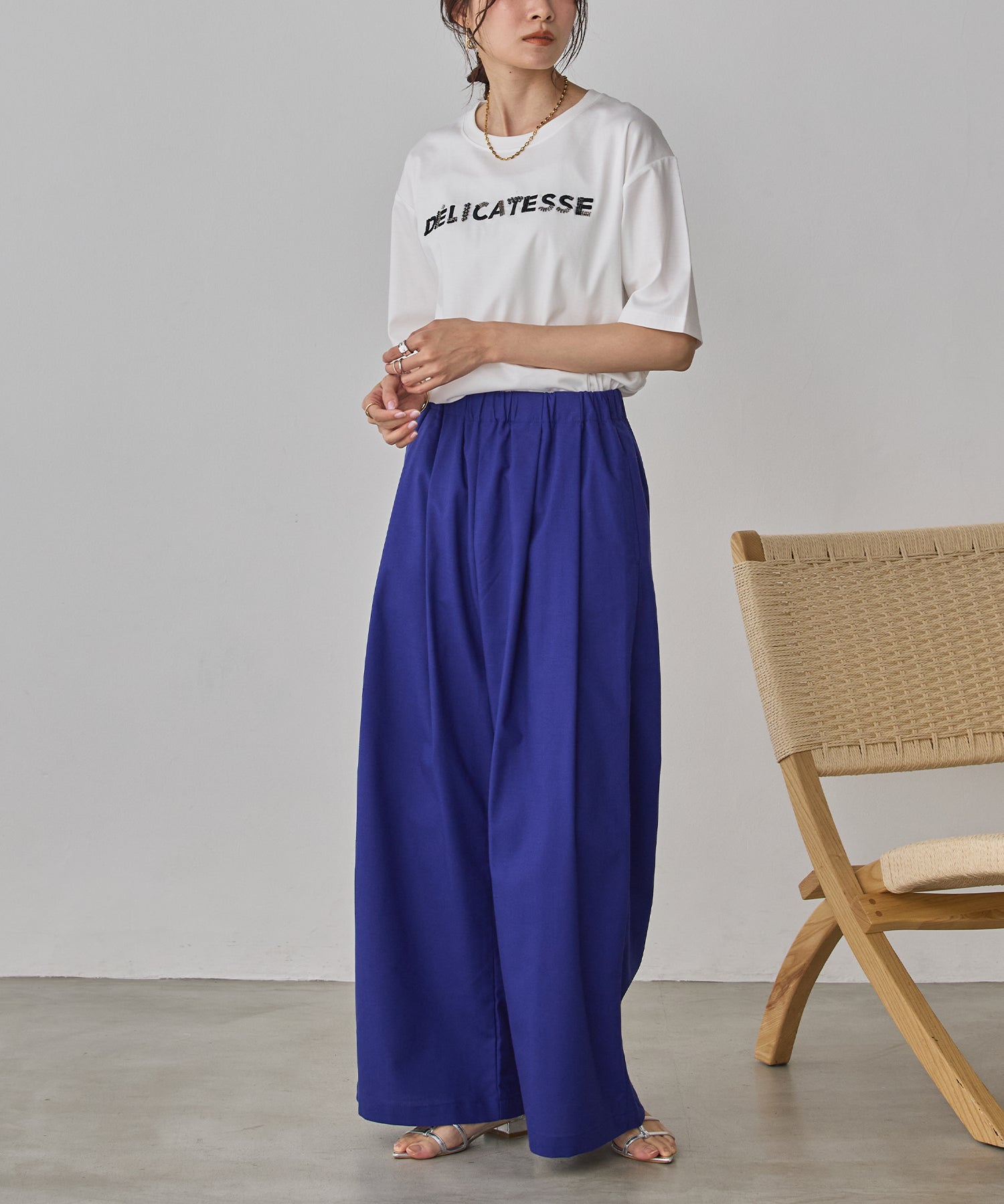 《PRE-ORDER》FRENCH LINEN WIDE-LEG PANTS