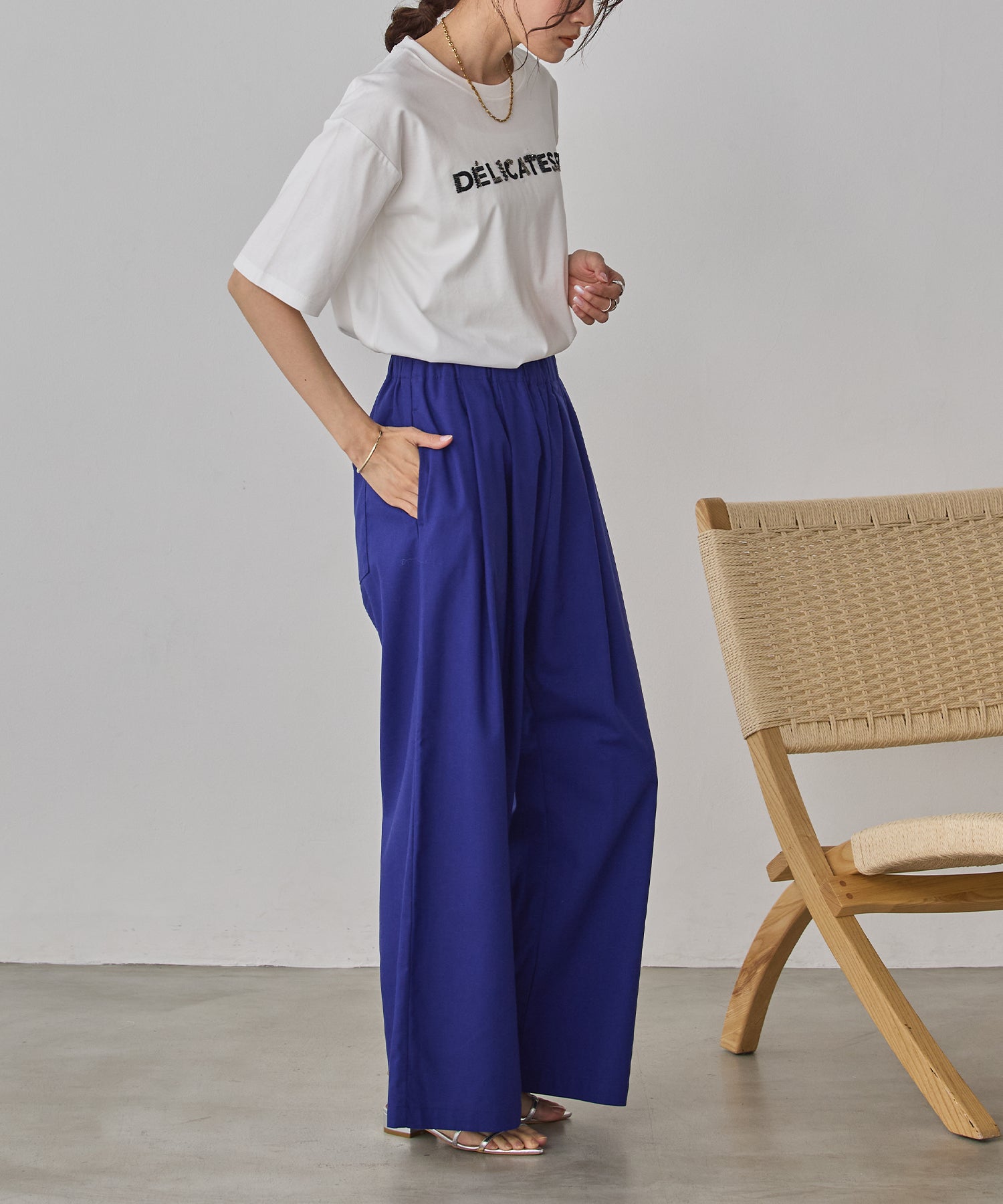 《PRE-ORDER》FRENCH LINEN WIDE-LEG PANTS
