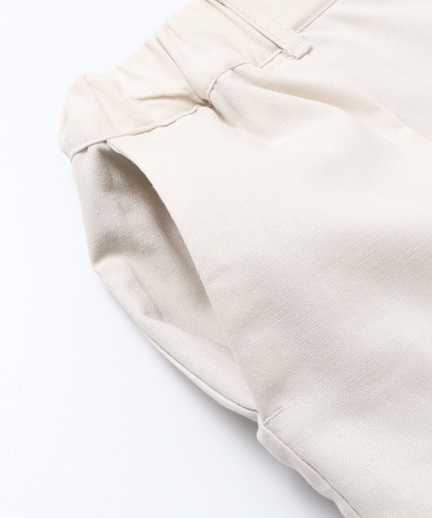 FRENCH LINEN STRAIGHT-LEG PANTS
