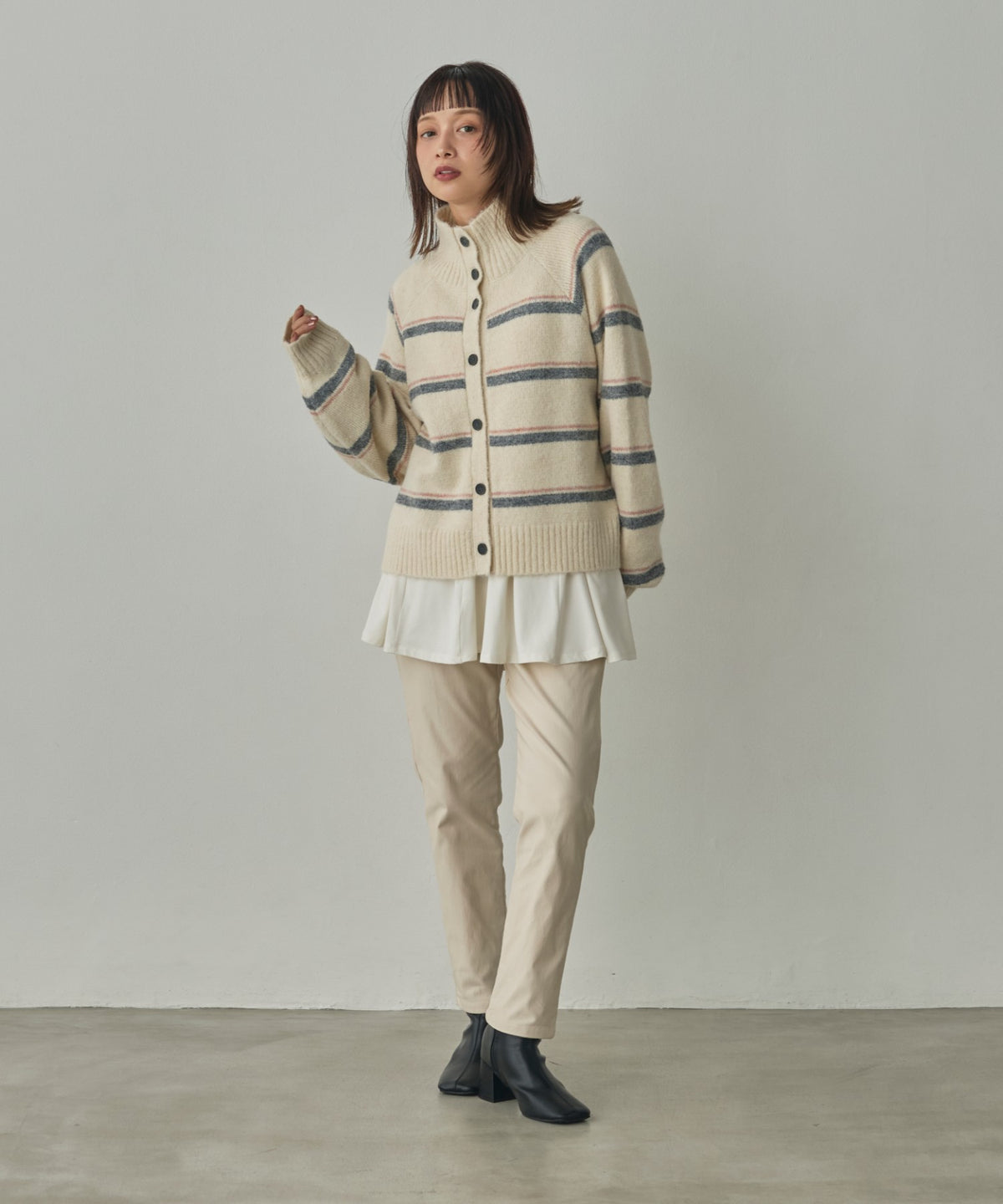 [STRETCH] FLEECE-LINED BARIRAKU TAPERED PANTS