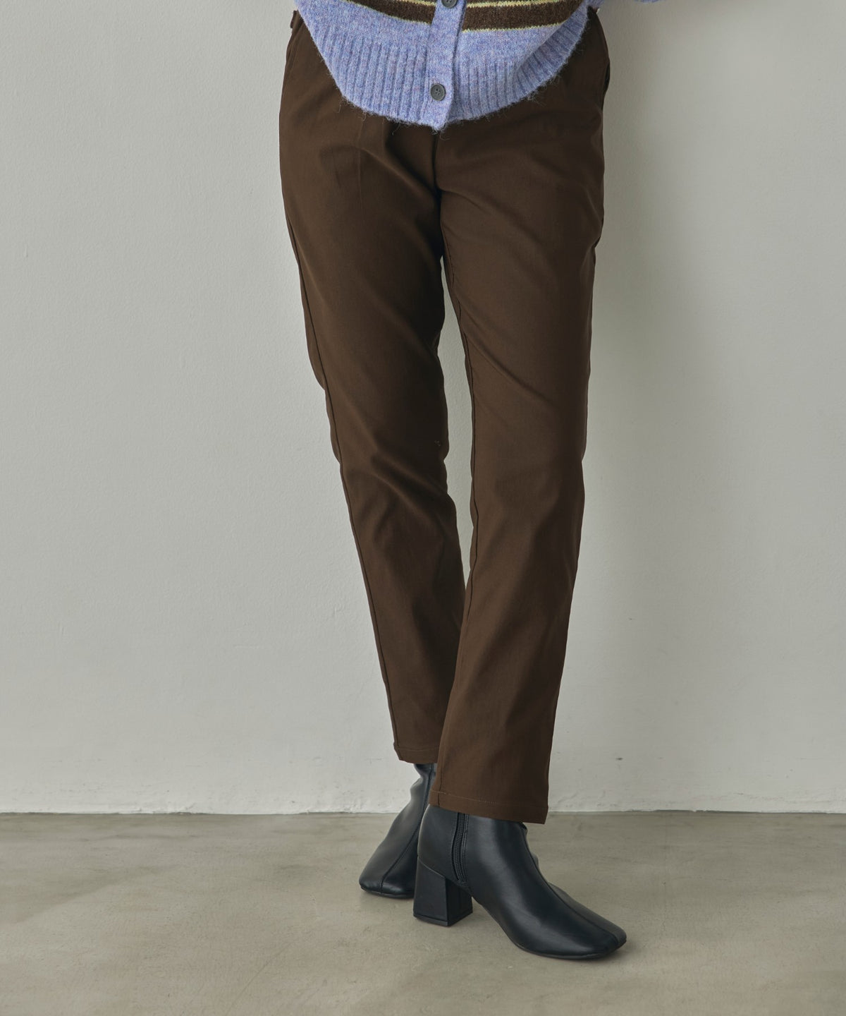 [STRETCH] FLEECE-LINED BARIRAKU TAPERED PANTS