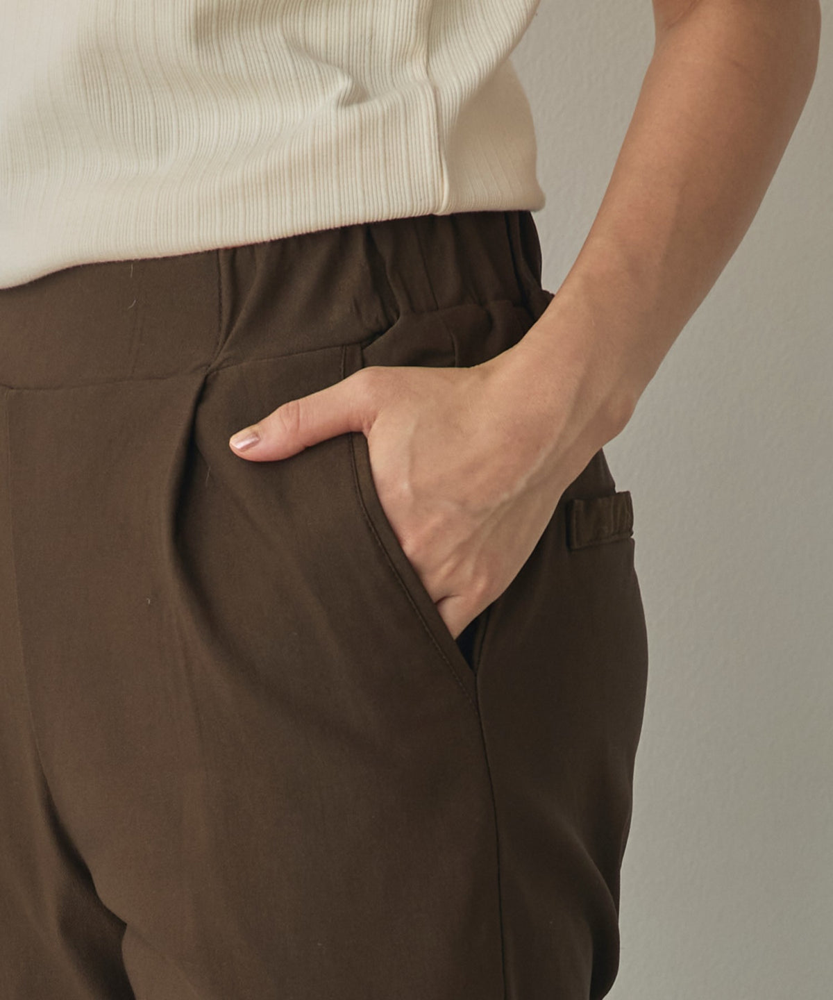[STRETCH] FLEECE-LINED BARIRAKU TAPERED PANTS
