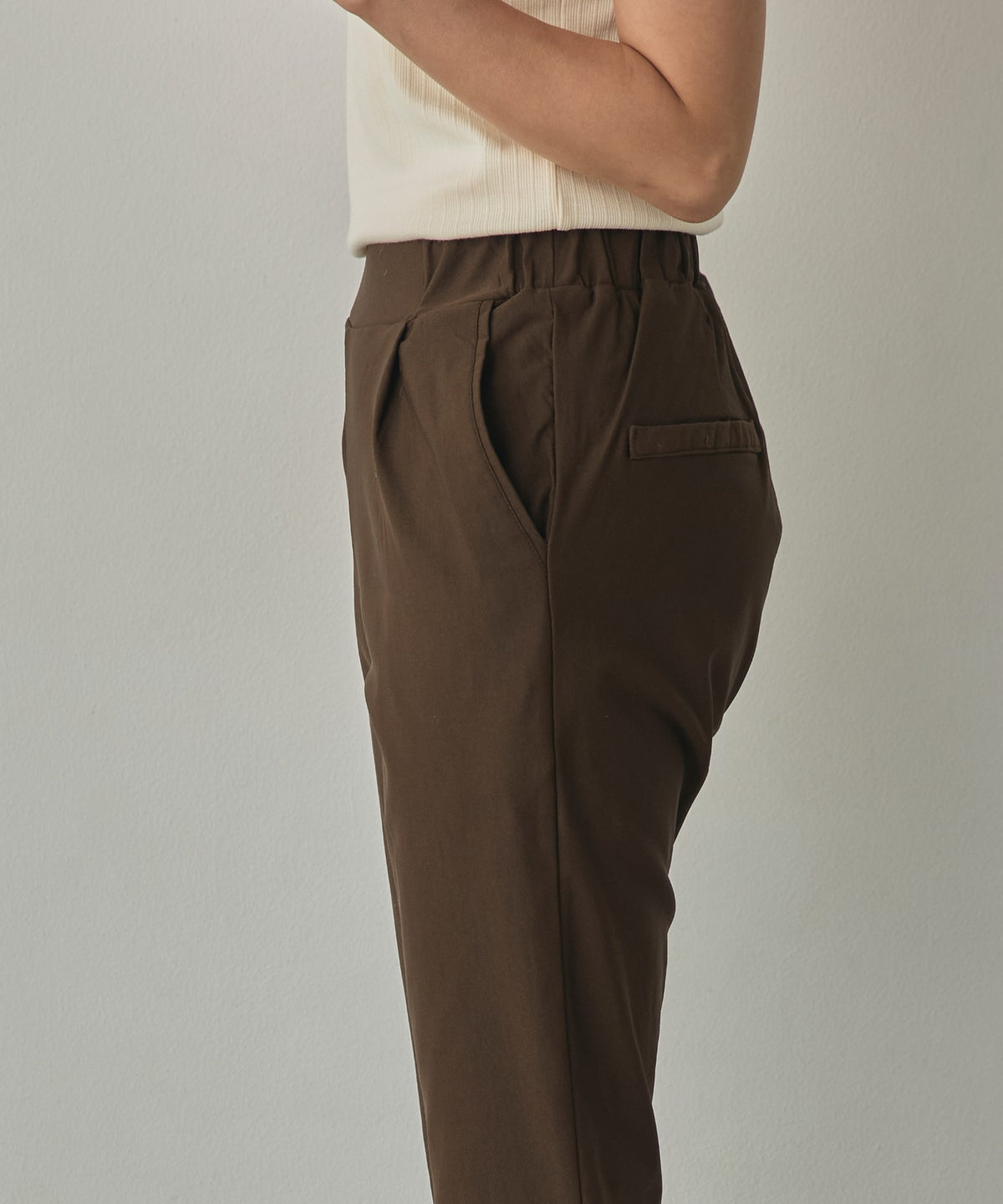 [STRETCH] FLEECE-LINED BARIRAKU TAPERED PANTS