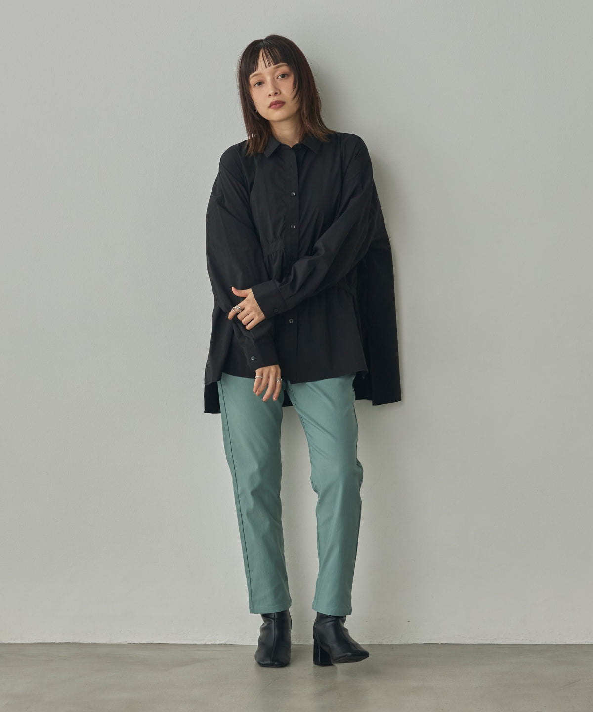 [STRETCH] FLEECE-LINED BARIRAKU TAPERED PANTS