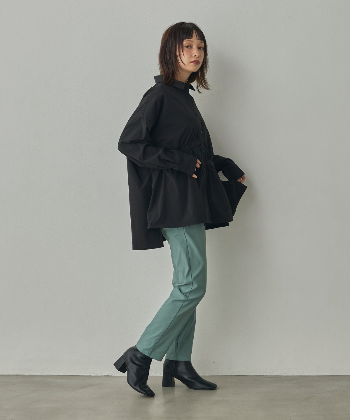 [STRETCH] FLEECE-LINED BARIRAKU TAPERED PANTS