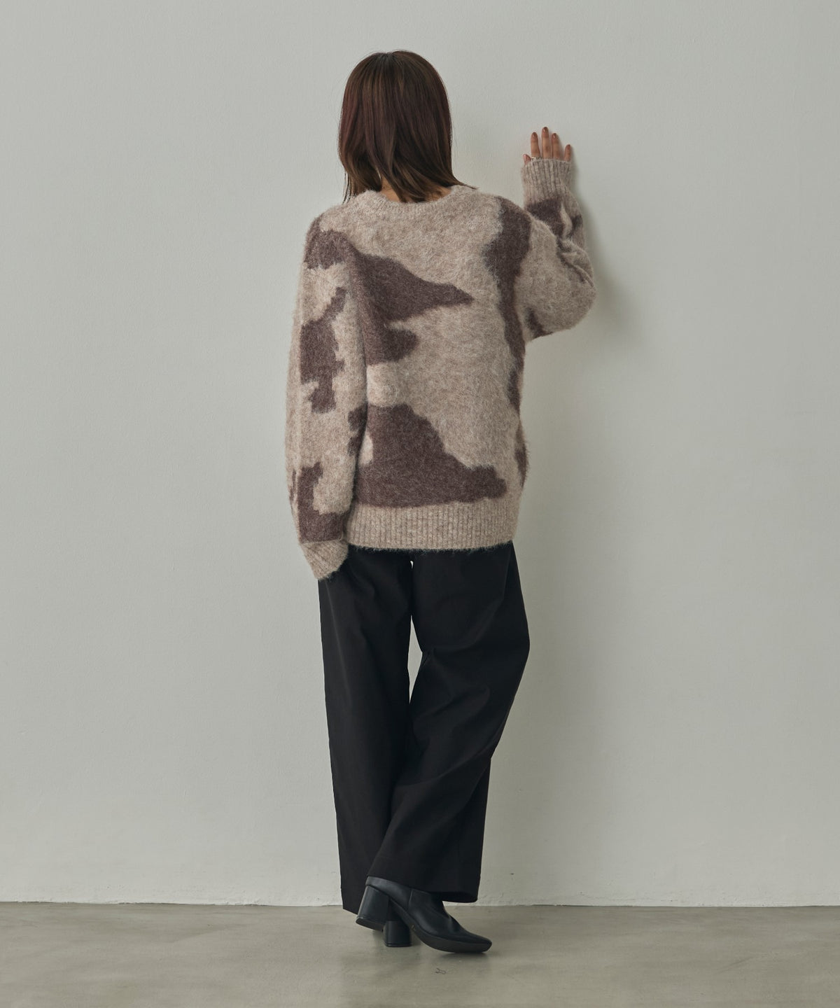 [STRETCH] BRUSHED-LINING BARIRAKU STRAIGHT TROUSERS