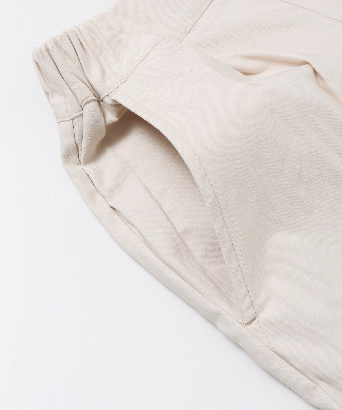 [STRETCH] BRUSHED-LINING BARIRAKU STRAIGHT TROUSERS