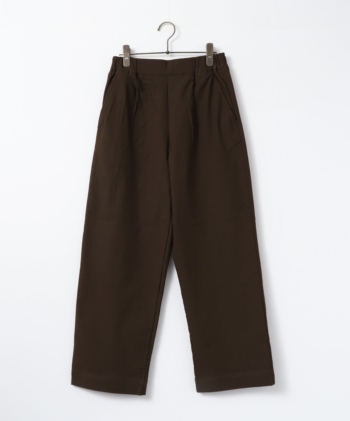 [STRETCH] BRUSHED-LINING BARIRAKU STRAIGHT TROUSERS