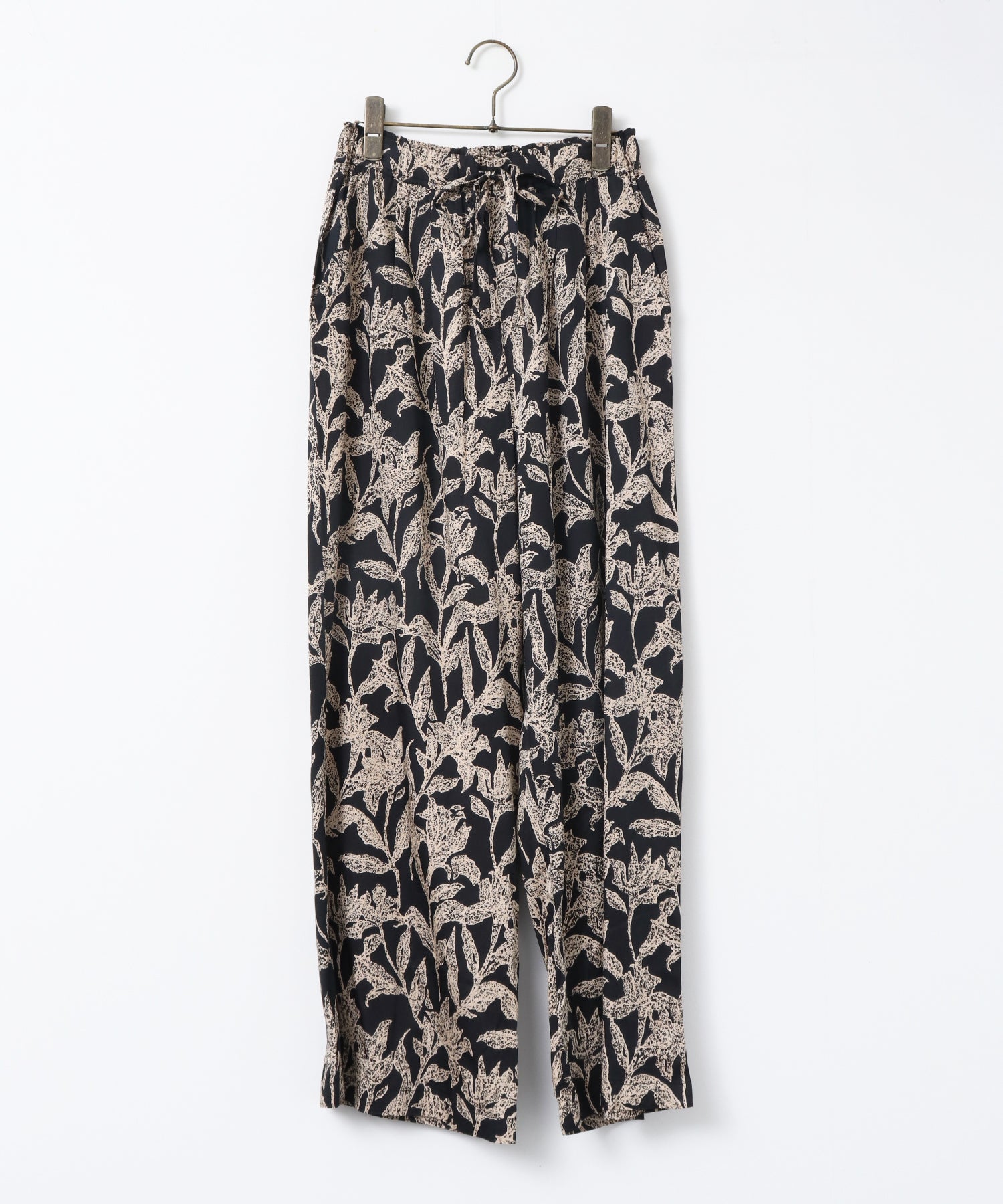 VISCOSE SATIN PRINTED EASY PANTS