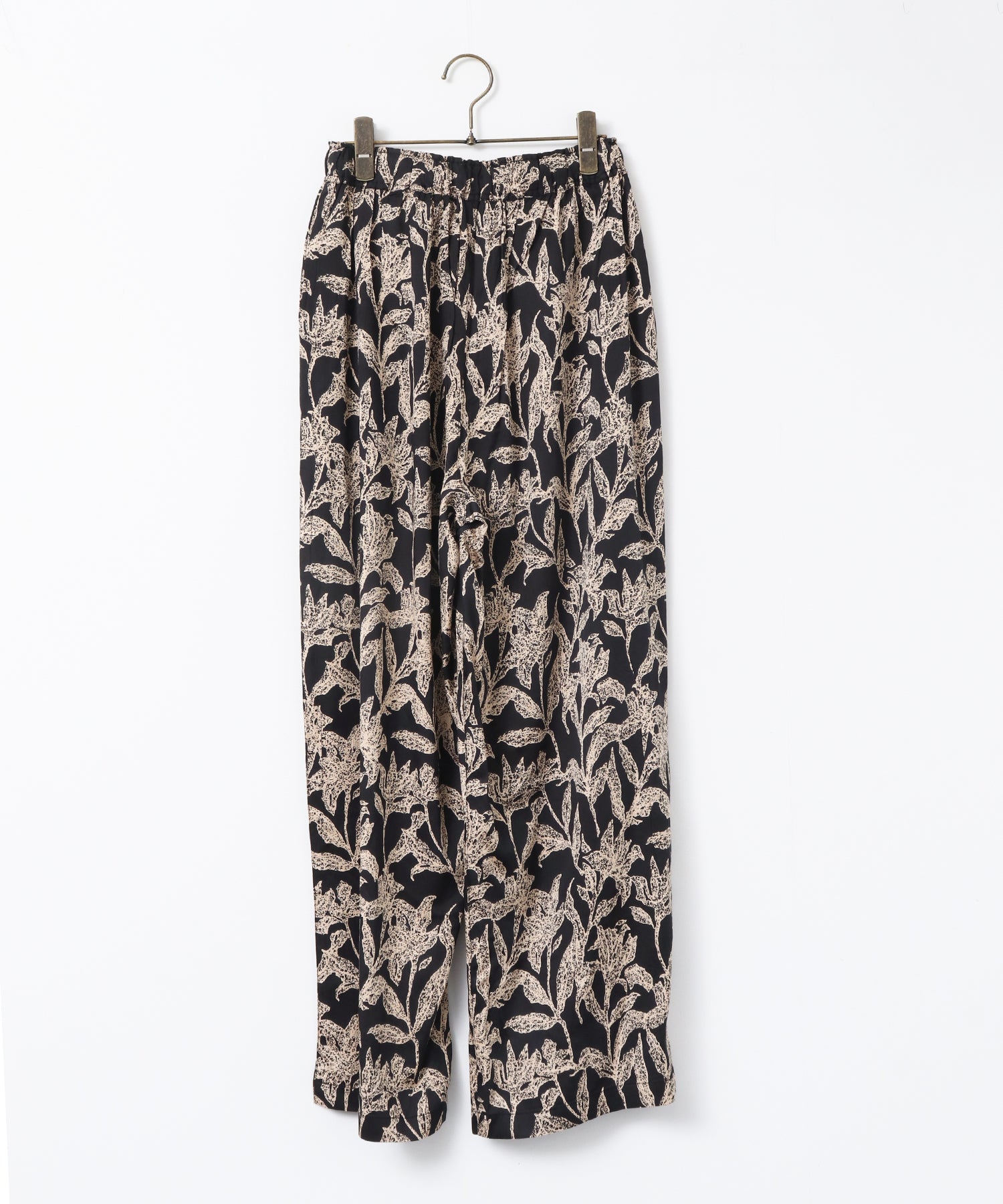 VISCOSE SATIN PRINTED EASY PANTS