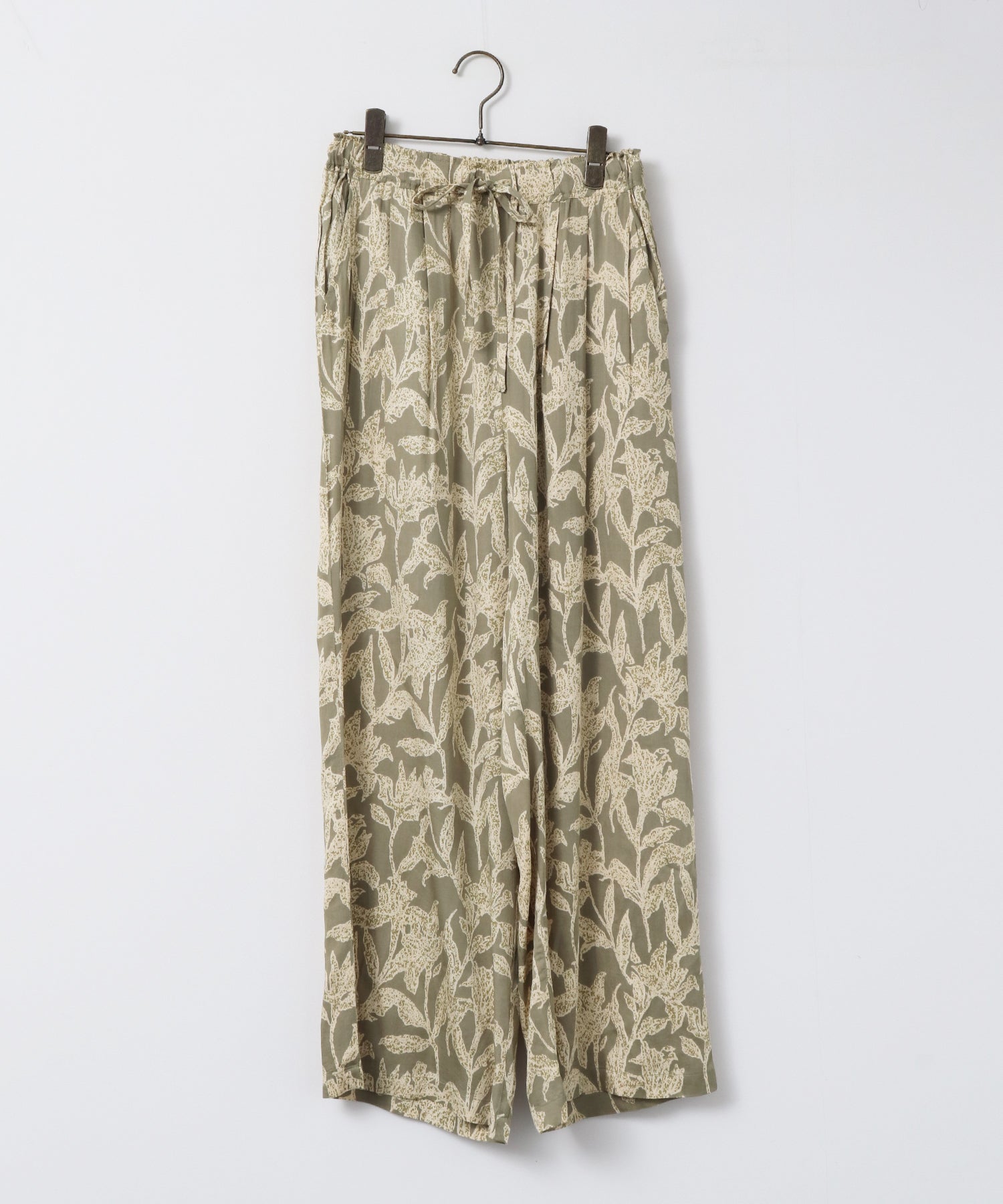 VISCOSE SATIN PRINTED EASY PANTS