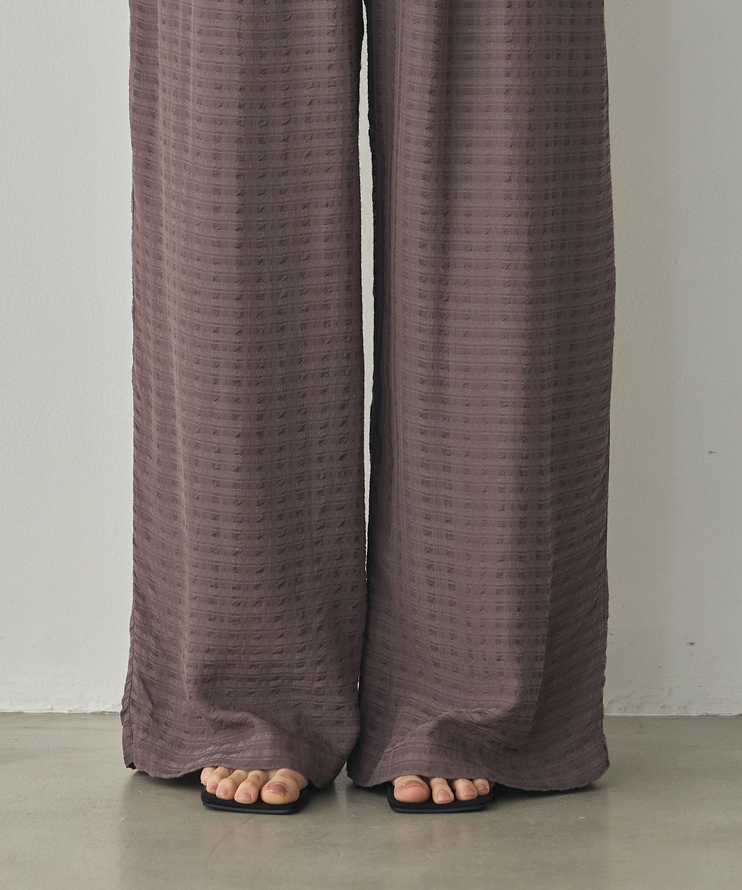 DOBBY CHECK EASY PANTS