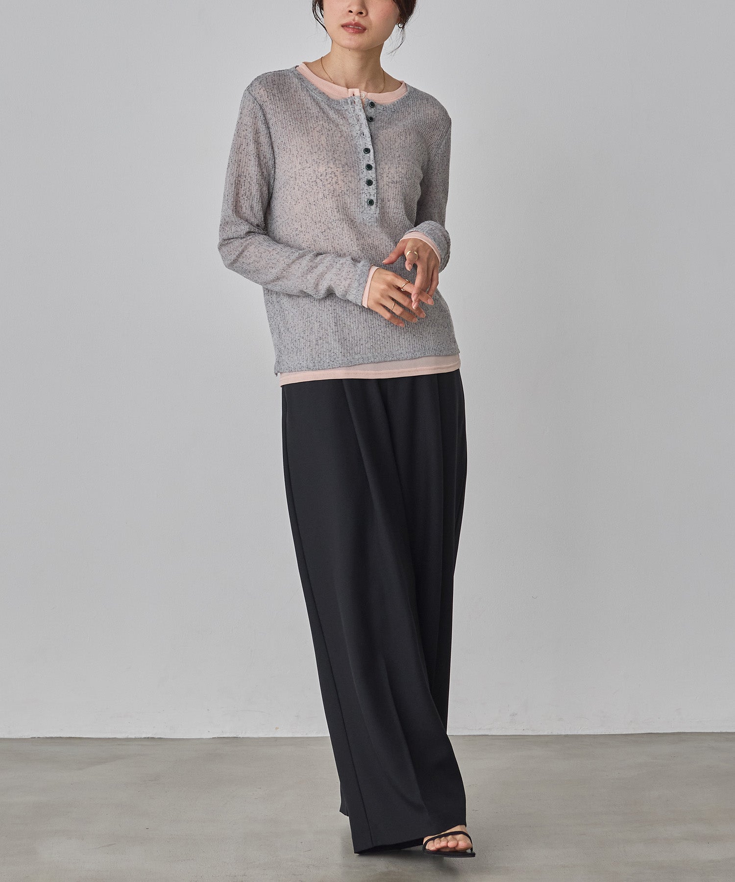 専用 カジュアルパンツ まとめ割り WEB限定/別注】【セットアップ対応】杢調ライトストレートパンツ